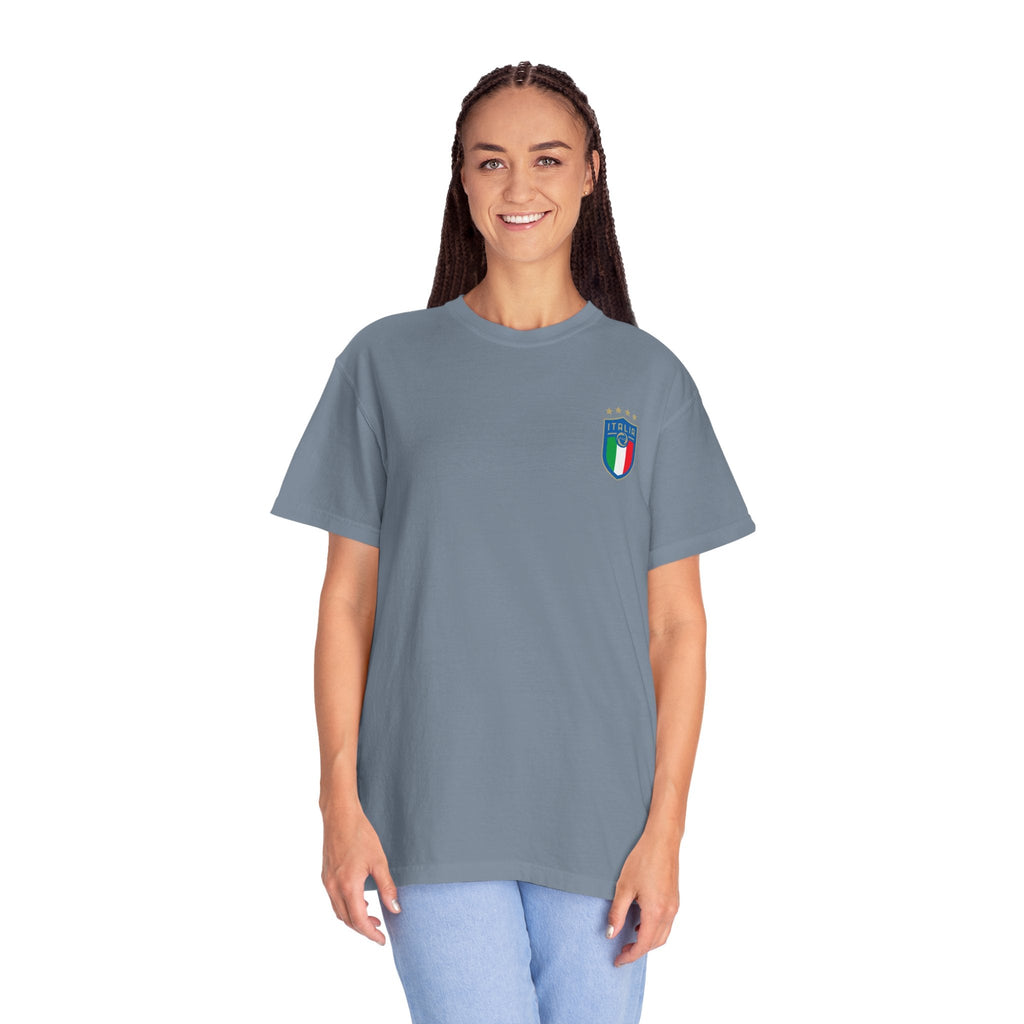 Italia Crest T-Shirt Italian Flag Logo Tee - Etna Gift