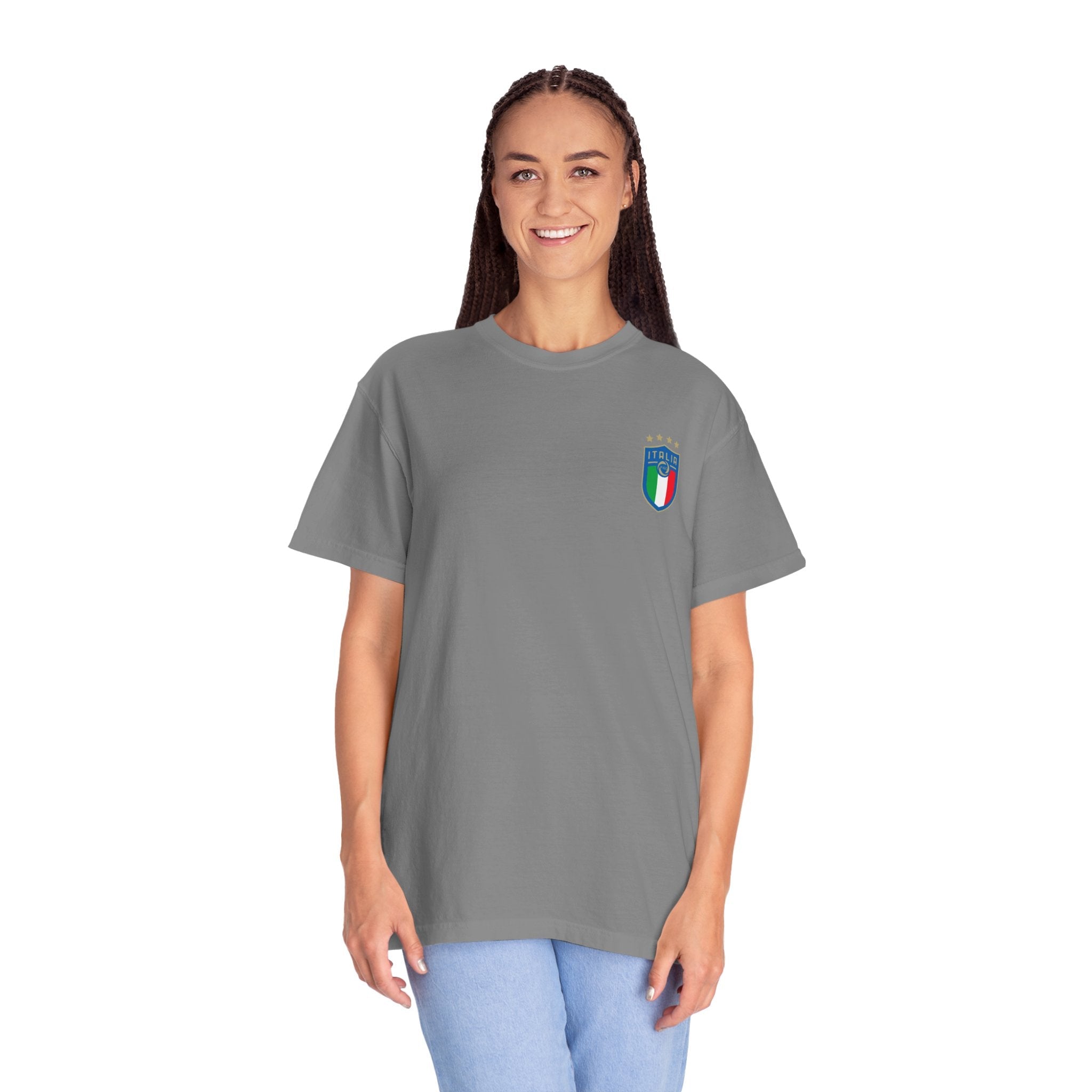 Italia Crest T-Shirt Italian Flag Logo Tee - Etna Gift