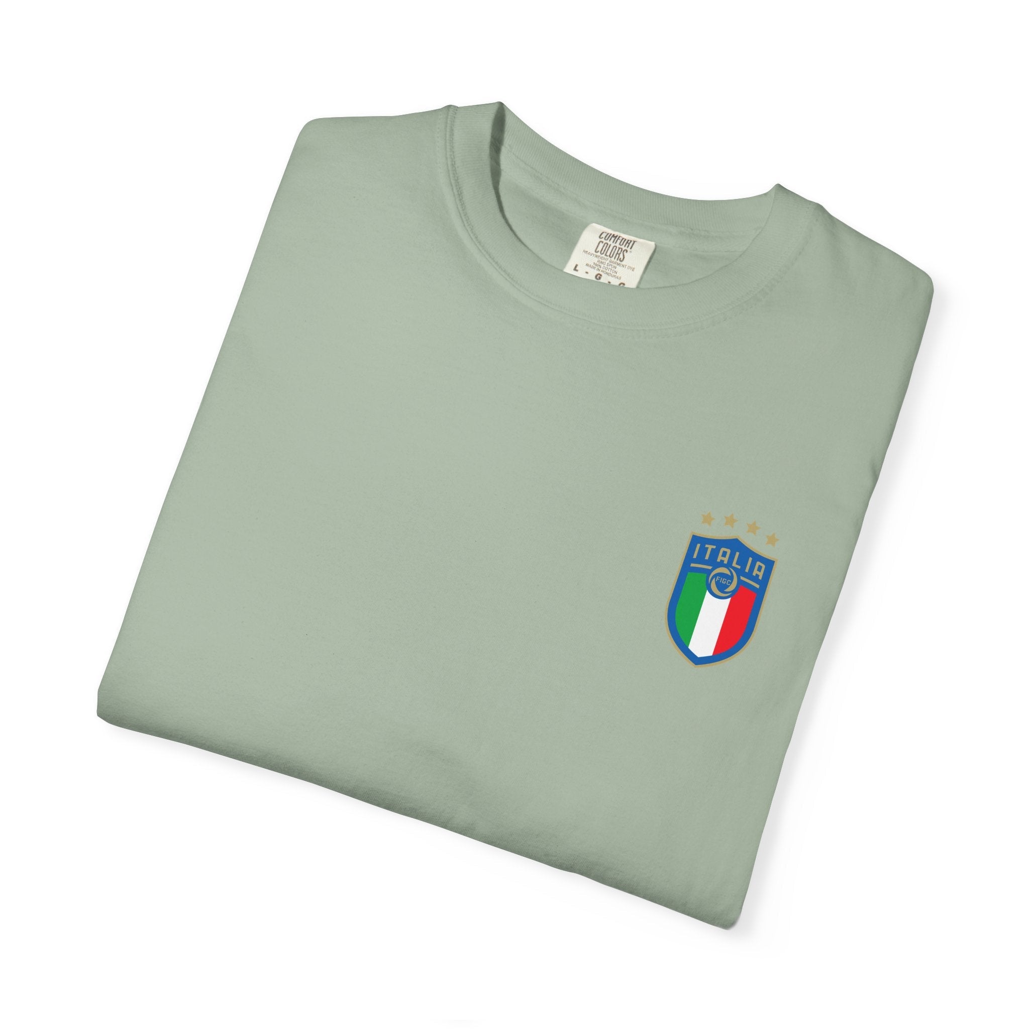 Italia Crest T-Shirt Italian Flag Logo Tee - Etna Gift