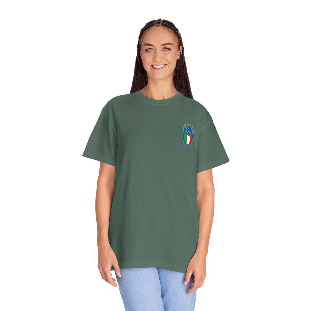 Italia Crest T-Shirt Italian Flag Logo Tee - Etna Gift