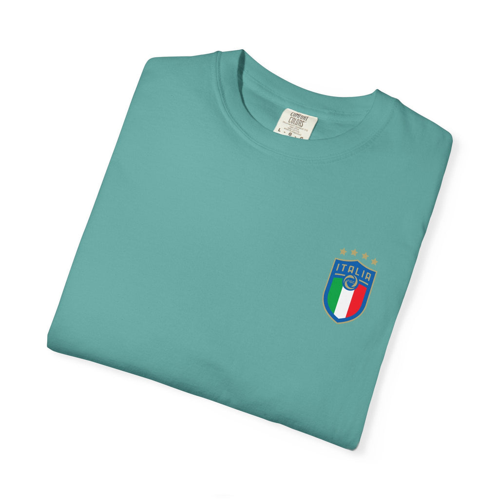 Italia Crest T-Shirt Italian Flag Logo Tee - Etna Gift