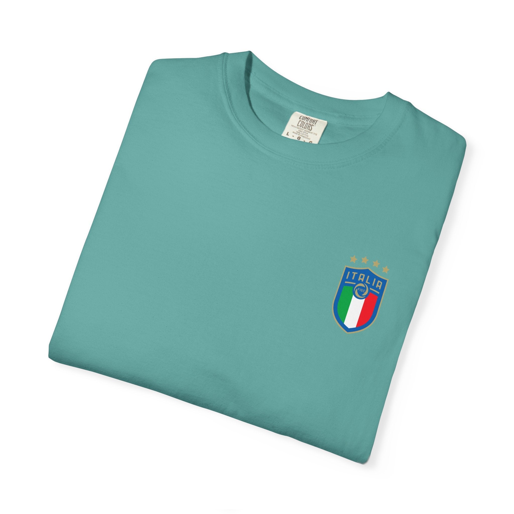 Italia Crest T-Shirt Italian Flag Logo Tee - Etna Gift