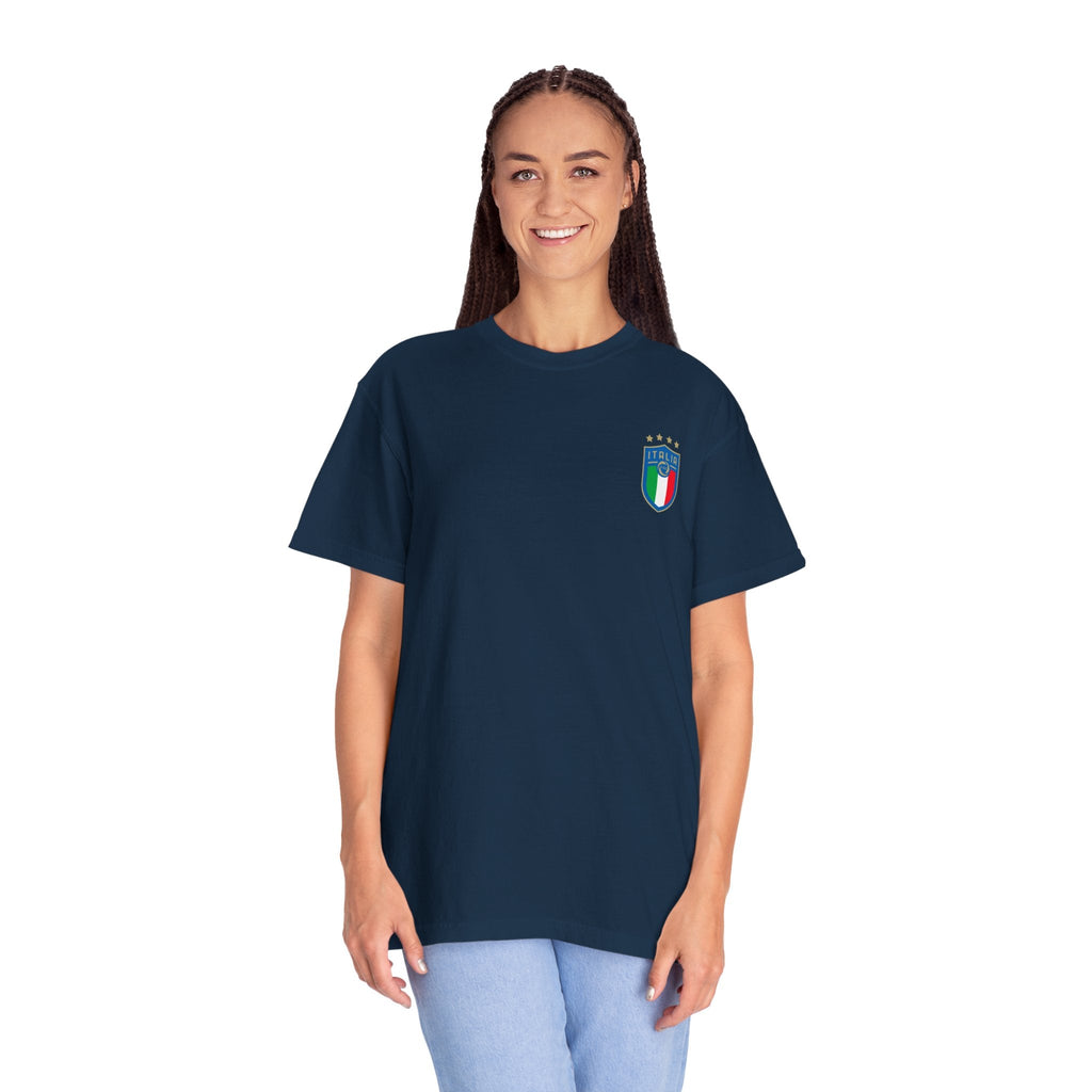 Italia Crest T-Shirt Italian Flag Logo Tee - Etna Gift