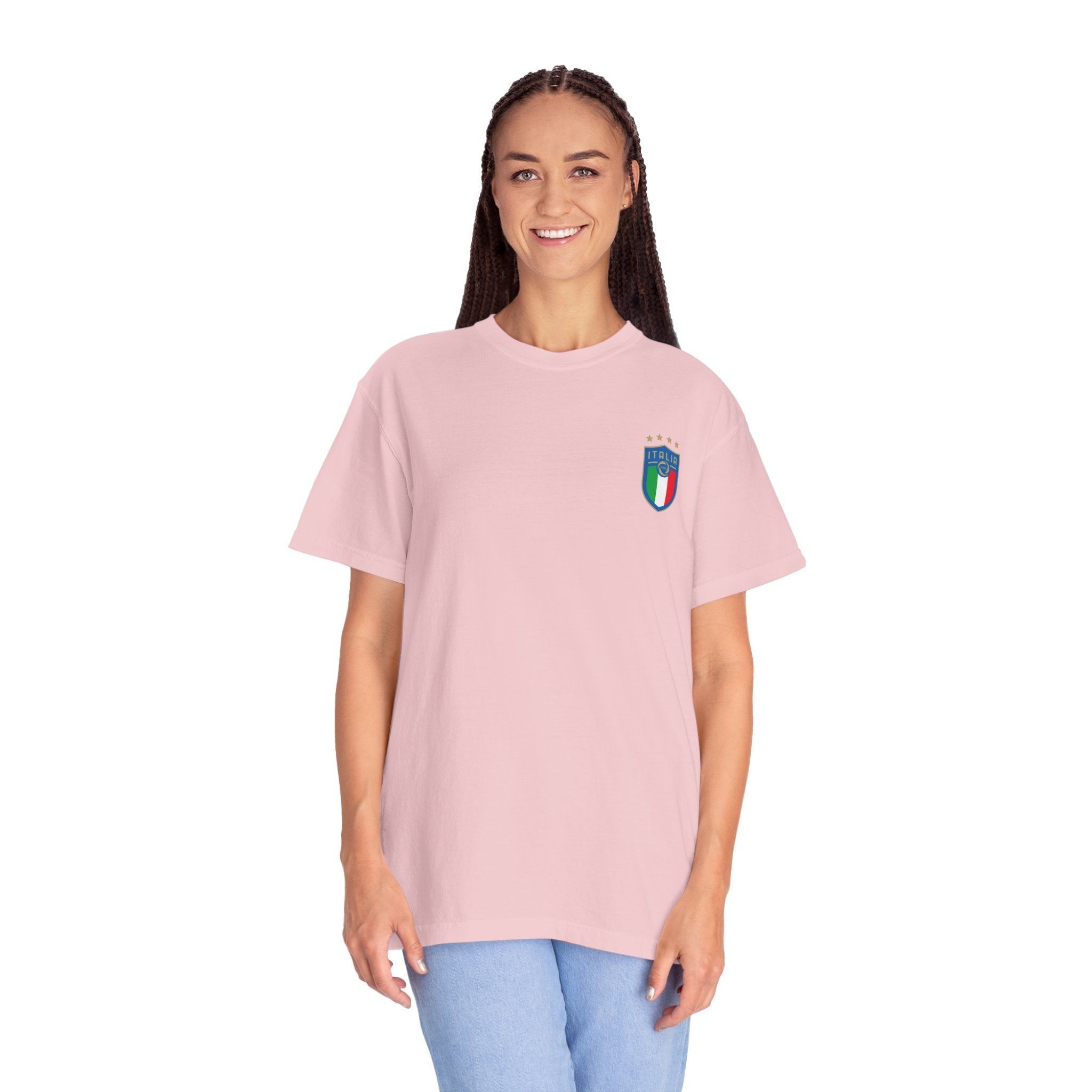 Italia Crest T-Shirt Italian Flag Logo Tee - Etna Gift
