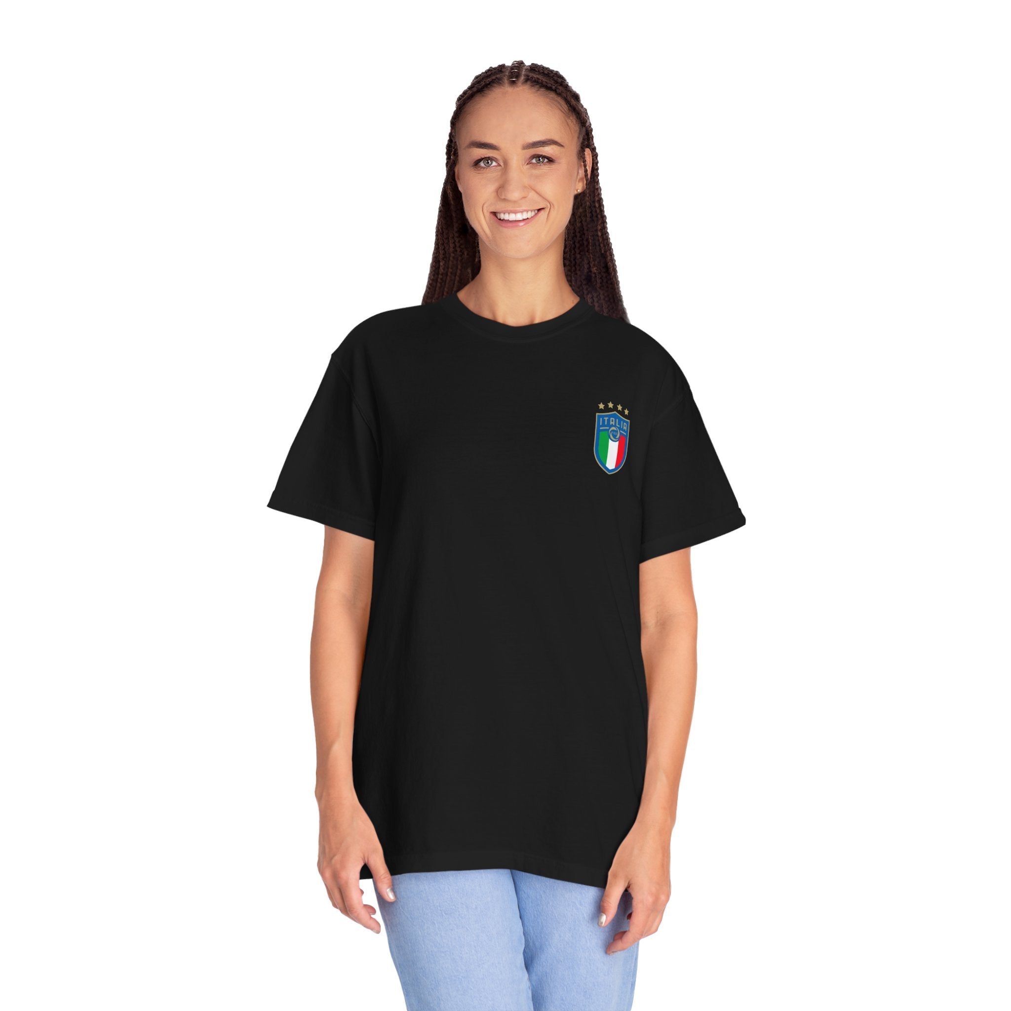 Italia Crest T-Shirt Italian Flag Logo Tee - Etna Gift