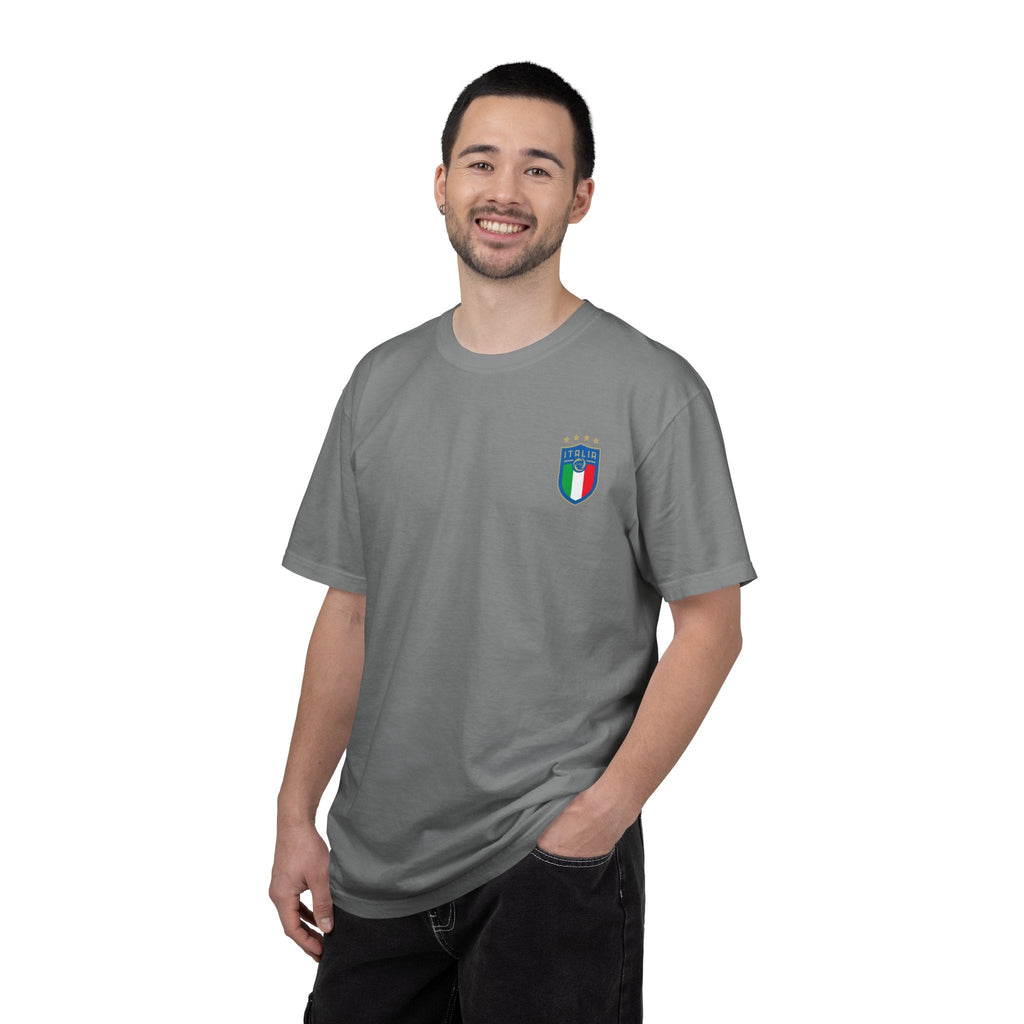 Italia Crest T-Shirt Italian Flag Logo Tee - Etna Gift