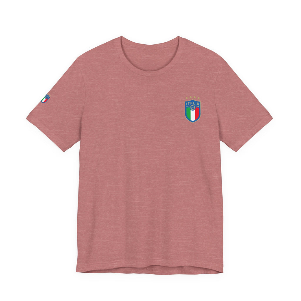 Italy Crest Tee Italian Flag Shield T-Shirt - Etna Gift