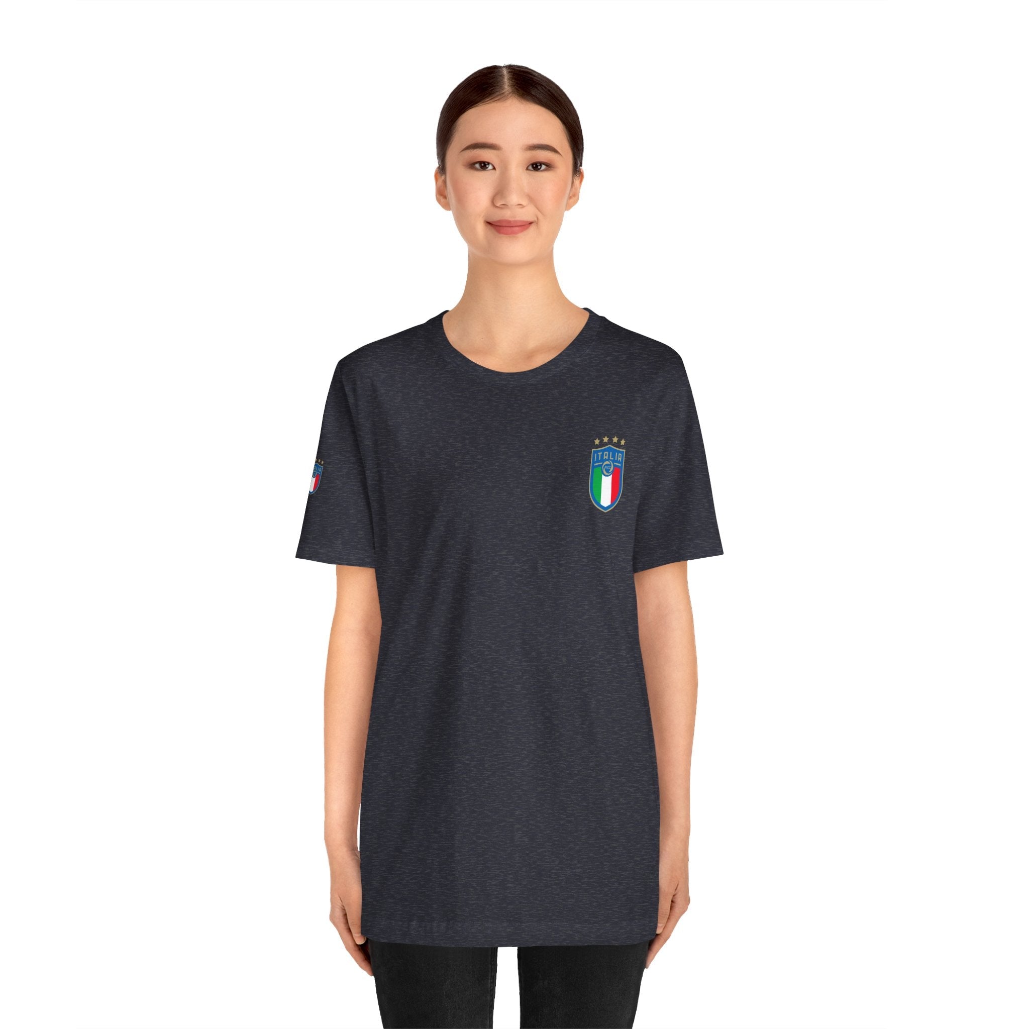 Italy Crest Tee Italian Flag Shield T-Shirt - Etna Gift