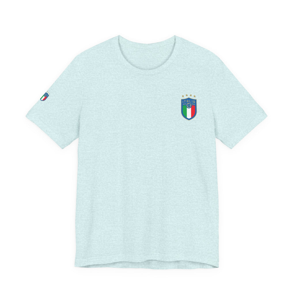 Italy Crest Tee Italian Flag Shield T-Shirt - Etna Gift