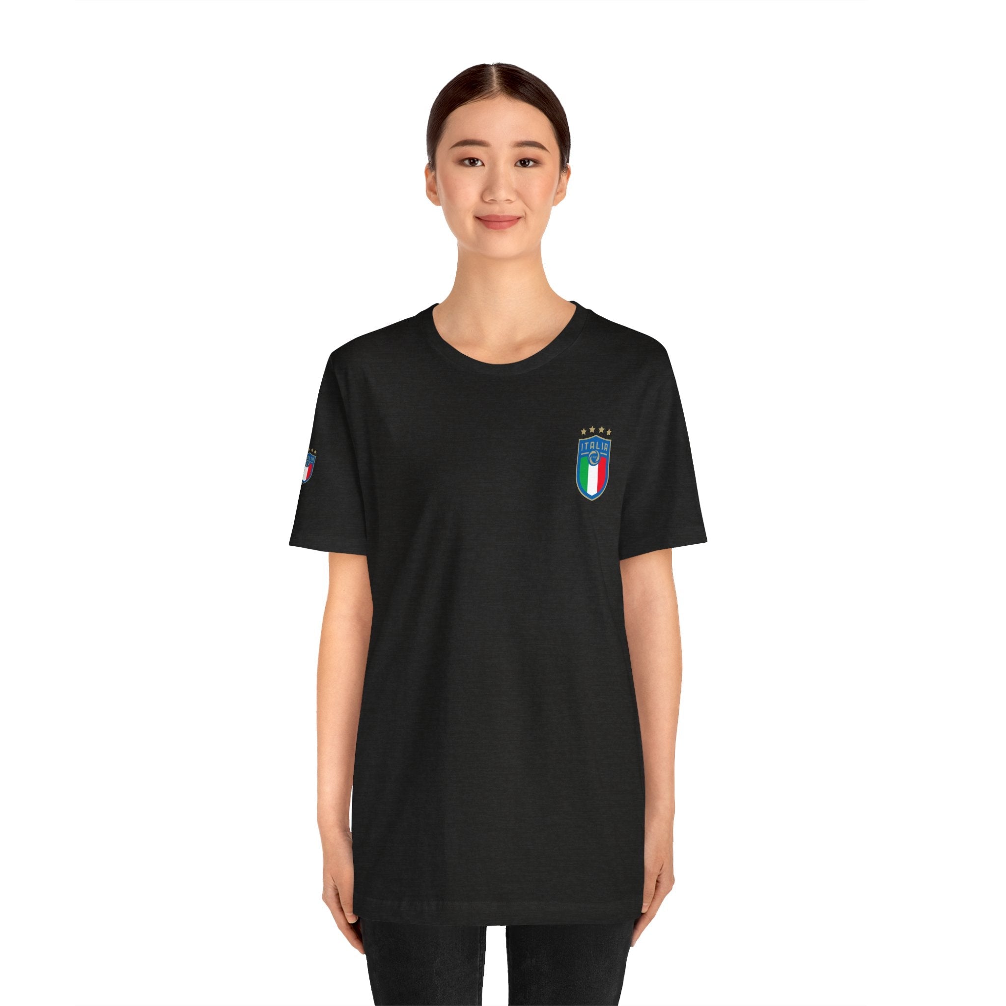 Italy Crest Tee Italian Flag Shield T-Shirt - Etna Gift