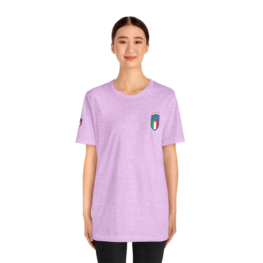 Italy Crest Tee Italian Flag Shield T-Shirt - Etna Gift