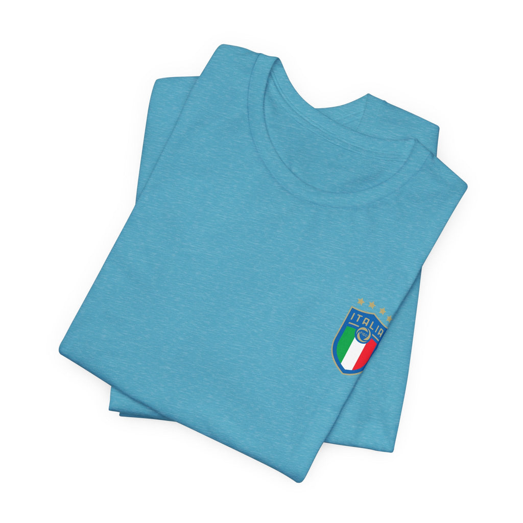 Italy Crest Tee Italian Flag Shield T-Shirt - Etna Gift