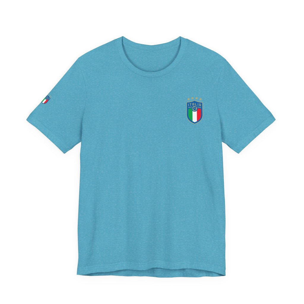 Italy Crest Tee Italian Flag Shield T-Shirt - Etna Gift