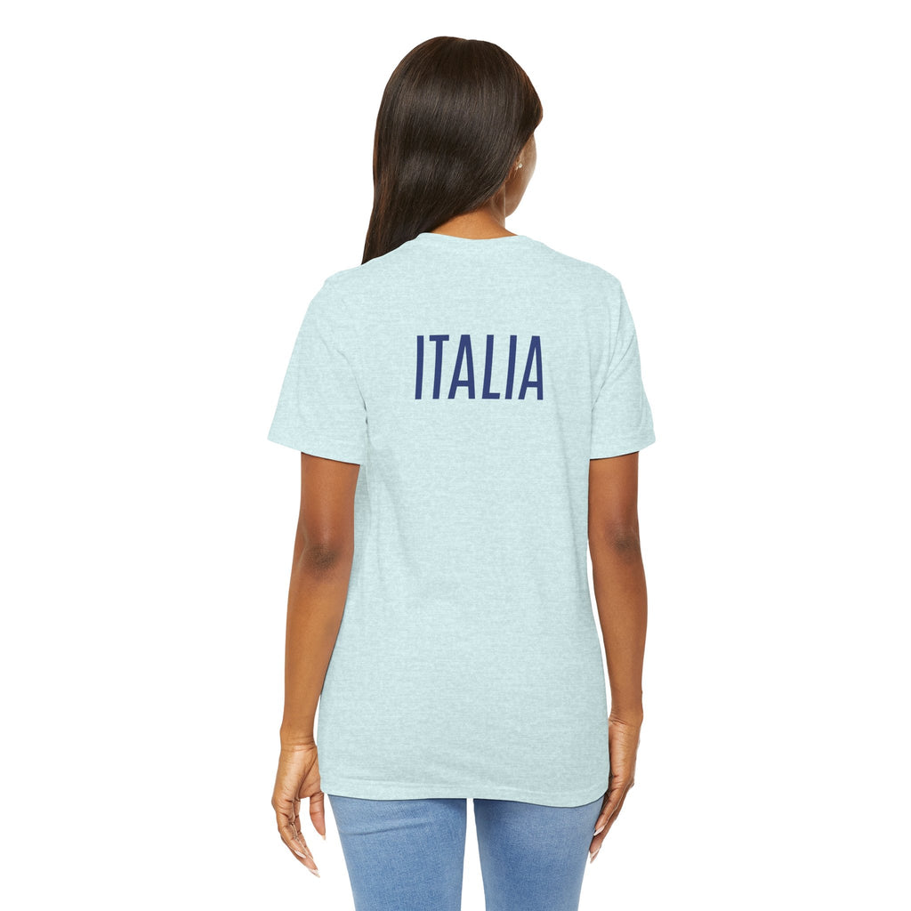 Italy Crest Tee Italian Flag Shield T-Shirt - Etna Gift