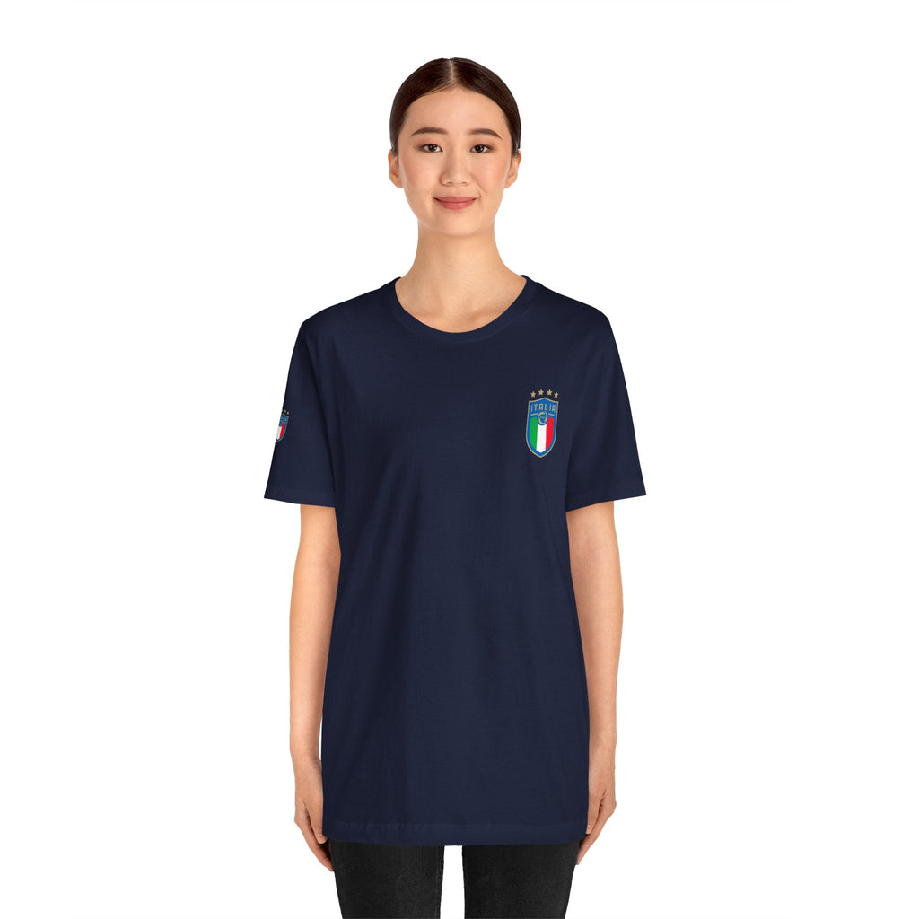 Italy Crest Tee Italian Flag Shield T-Shirt - Etna Gift