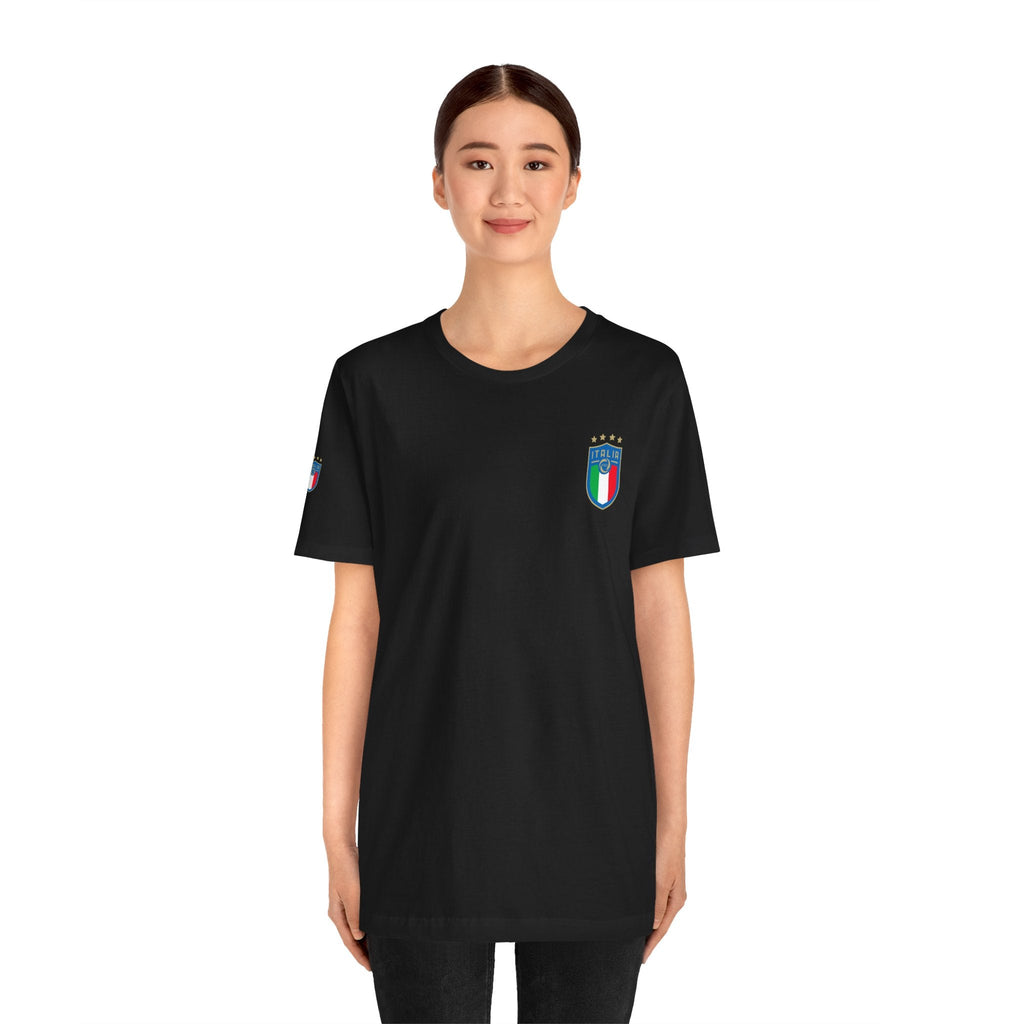 Italy Crest Tee Italian Flag Shield T-Shirt - Etna Gift