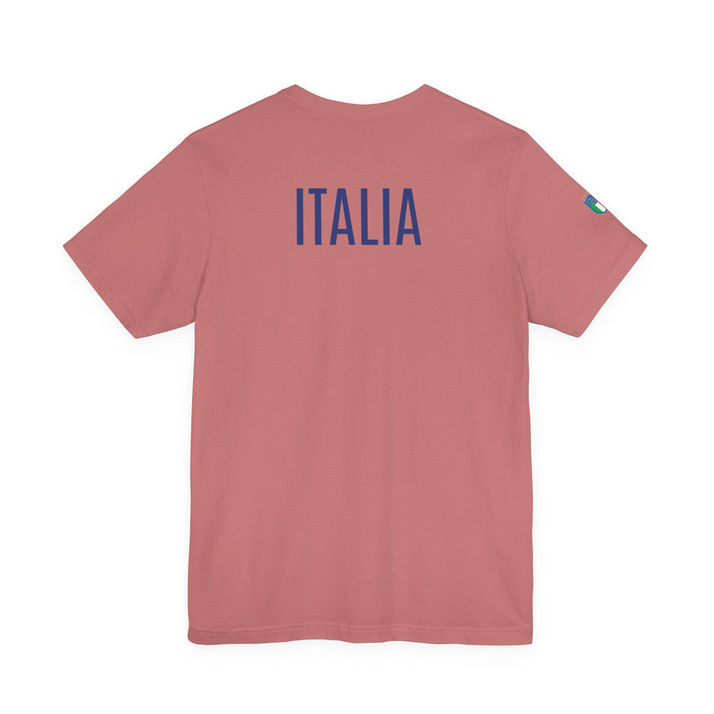 Italy Crest Tee Italian Flag Shield T-Shirt - Etna Gift