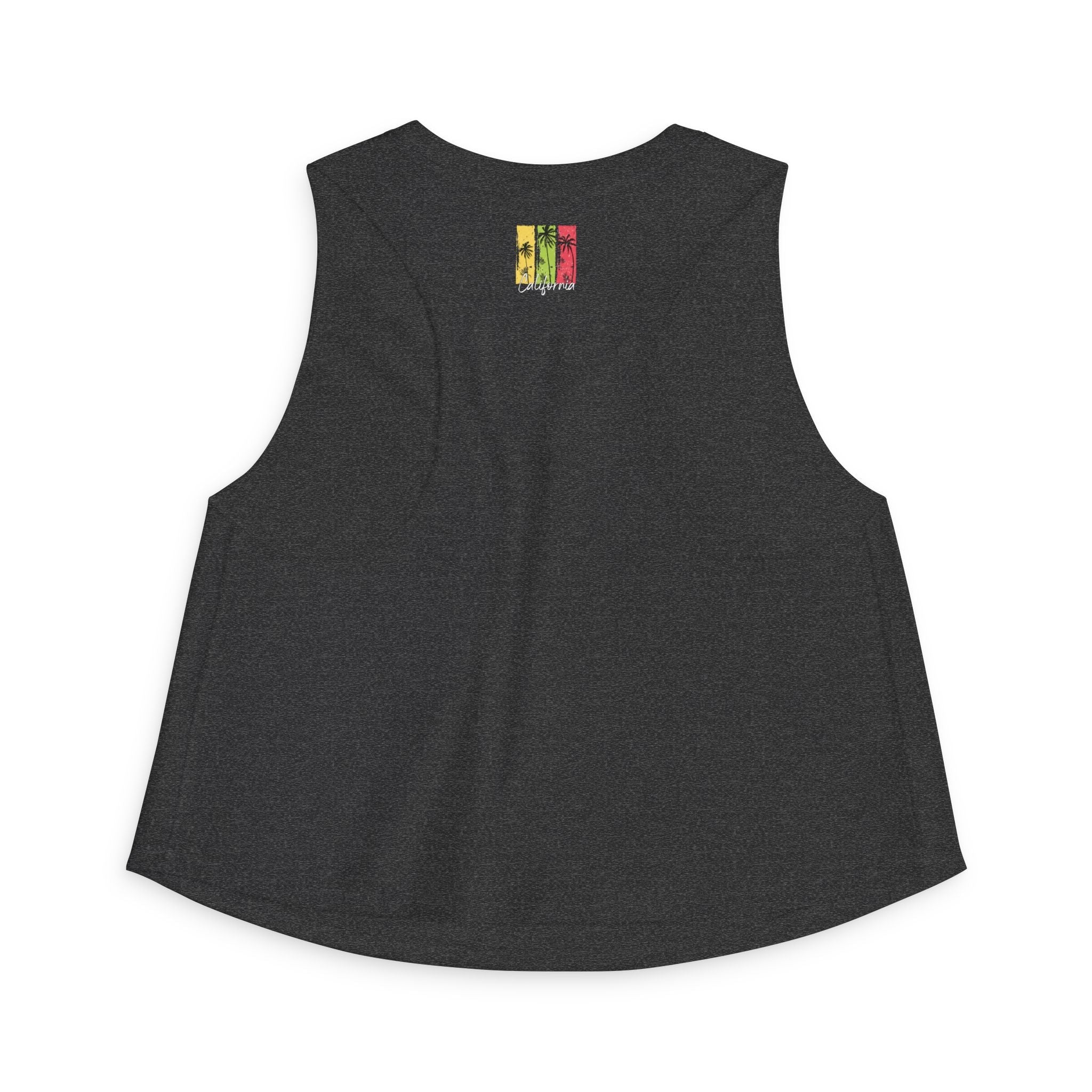 LA Vintage Sunset Crop Top Los Angeles Palm Tree Graphic Tank - Etna Gift