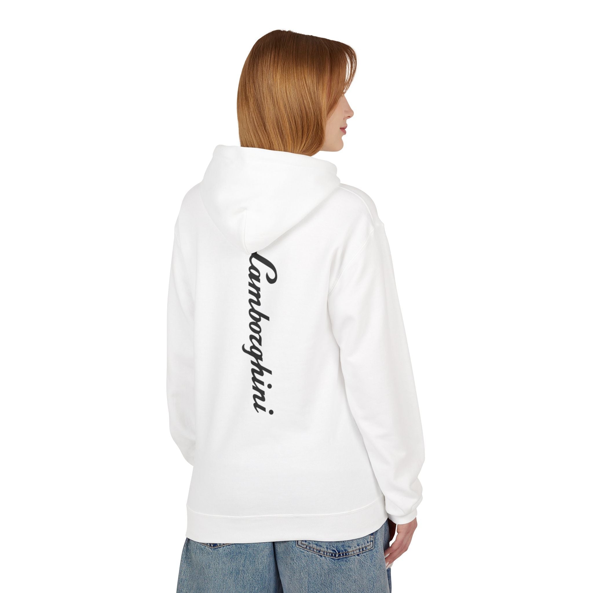 Lamborghini Script Hoodie — Minimal Logo Luxury Streetwear - Etna Gift