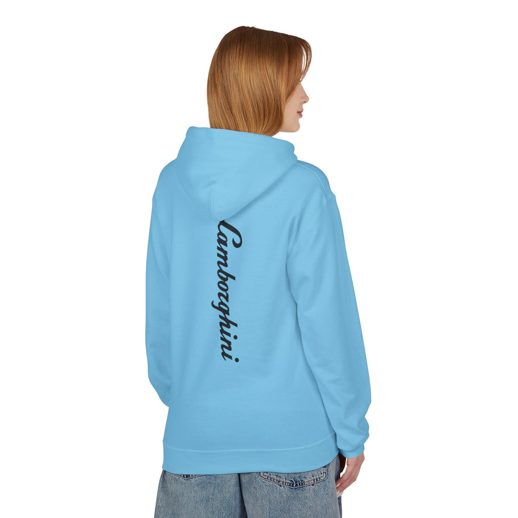 Lamborghini Script Hoodie — Minimal Logo Luxury Streetwear - Etna Gift