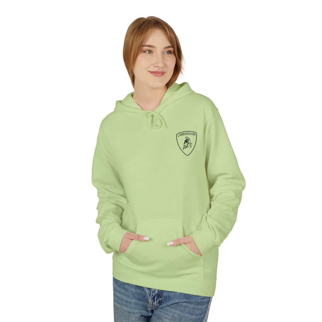 Lamborghini Script Hoodie — Minimal Logo Luxury Streetwear - Etna Gift