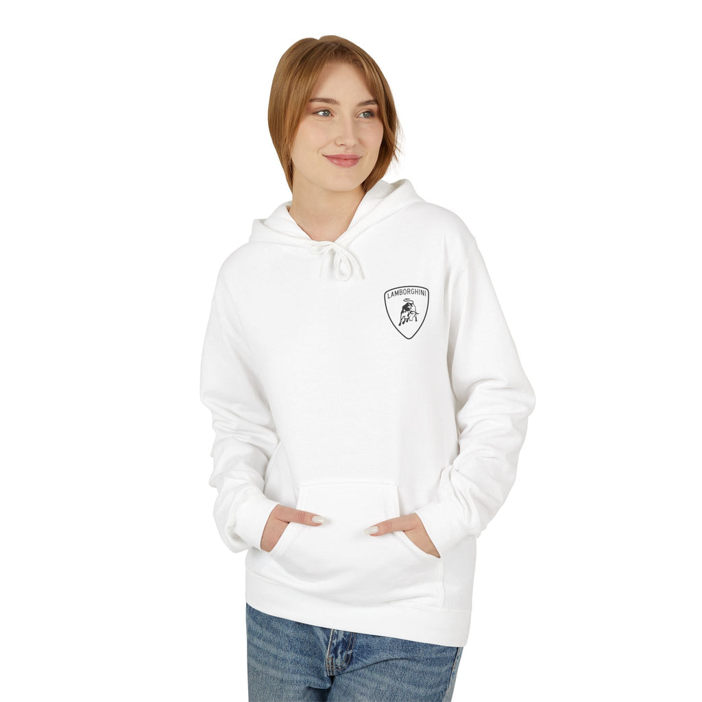 Lamborghini Script Hoodie — Minimal Logo Luxury Streetwear - Etna Gift