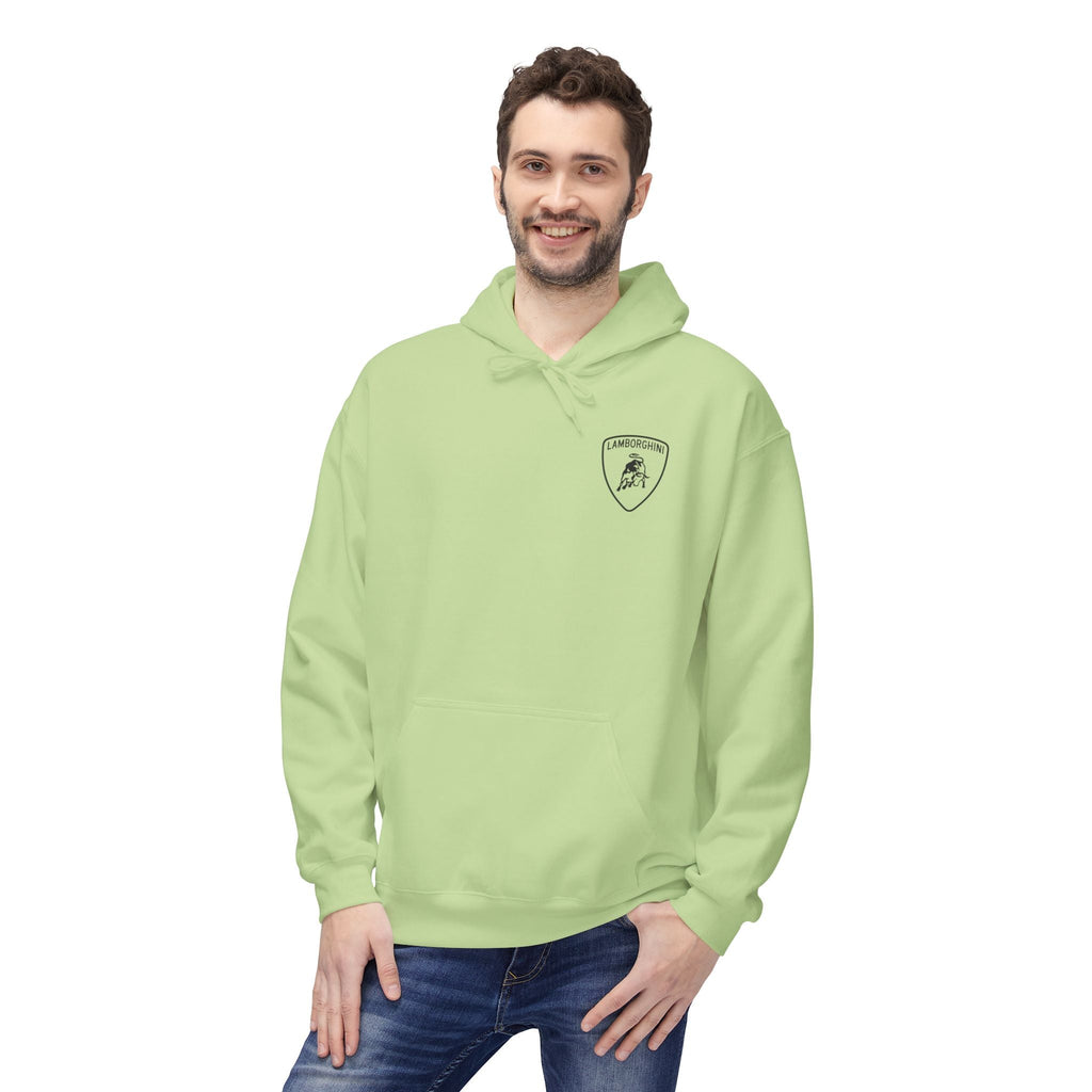 Lamborghini Script Hoodie — Minimal Logo Luxury Streetwear - Etna Gift