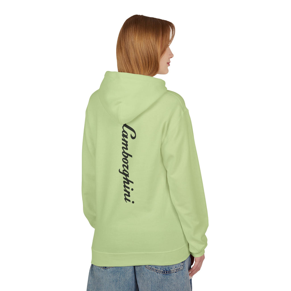Lamborghini Script Hoodie — Minimal Logo Luxury Streetwear - Etna Gift