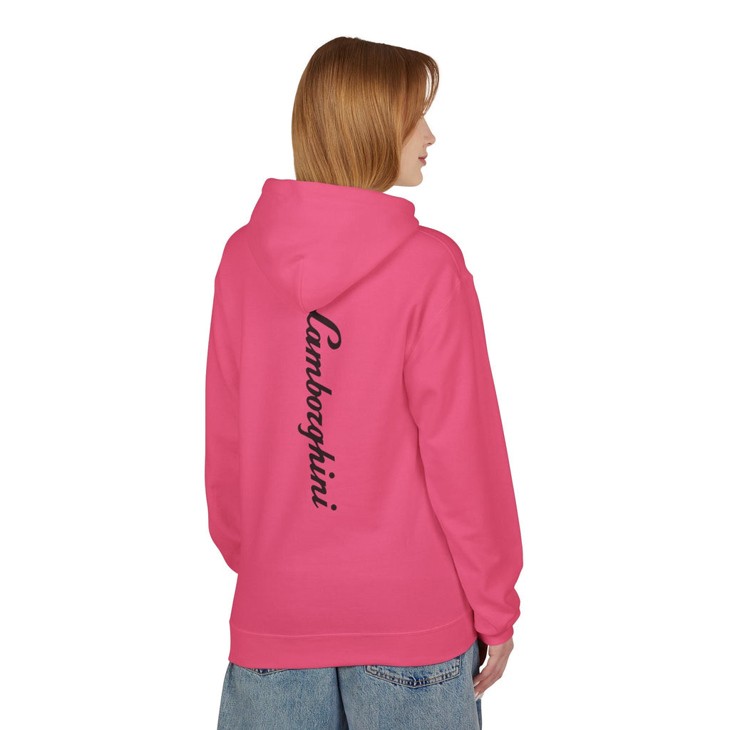 Lamborghini Script Hoodie — Minimal Logo Luxury Streetwear - Etna Gift
