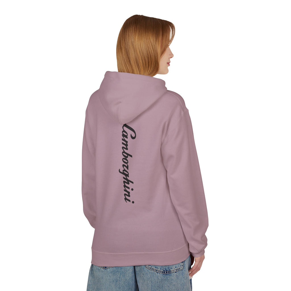 Lamborghini Script Hoodie — Minimal Logo Luxury Streetwear - Etna Gift