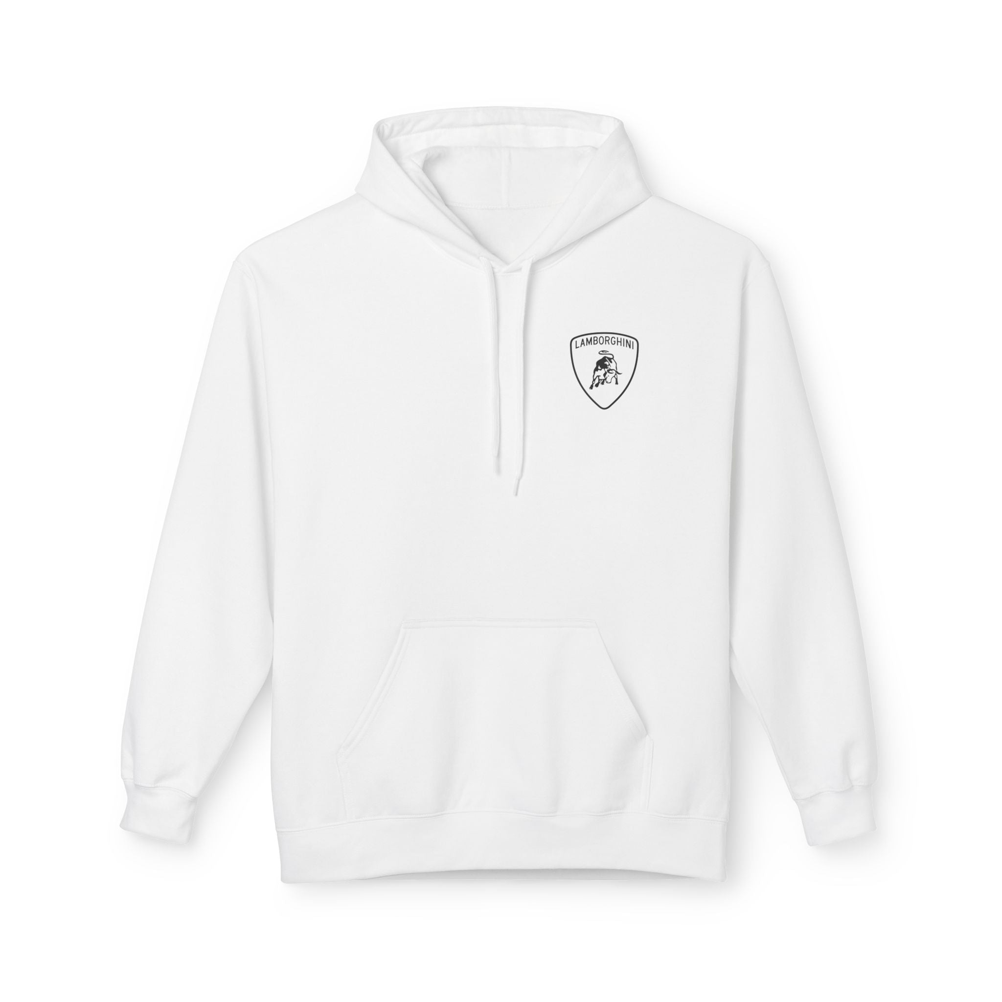 Lamborghini Script Hoodie — Minimal Logo Luxury Streetwear - Etna Gift
