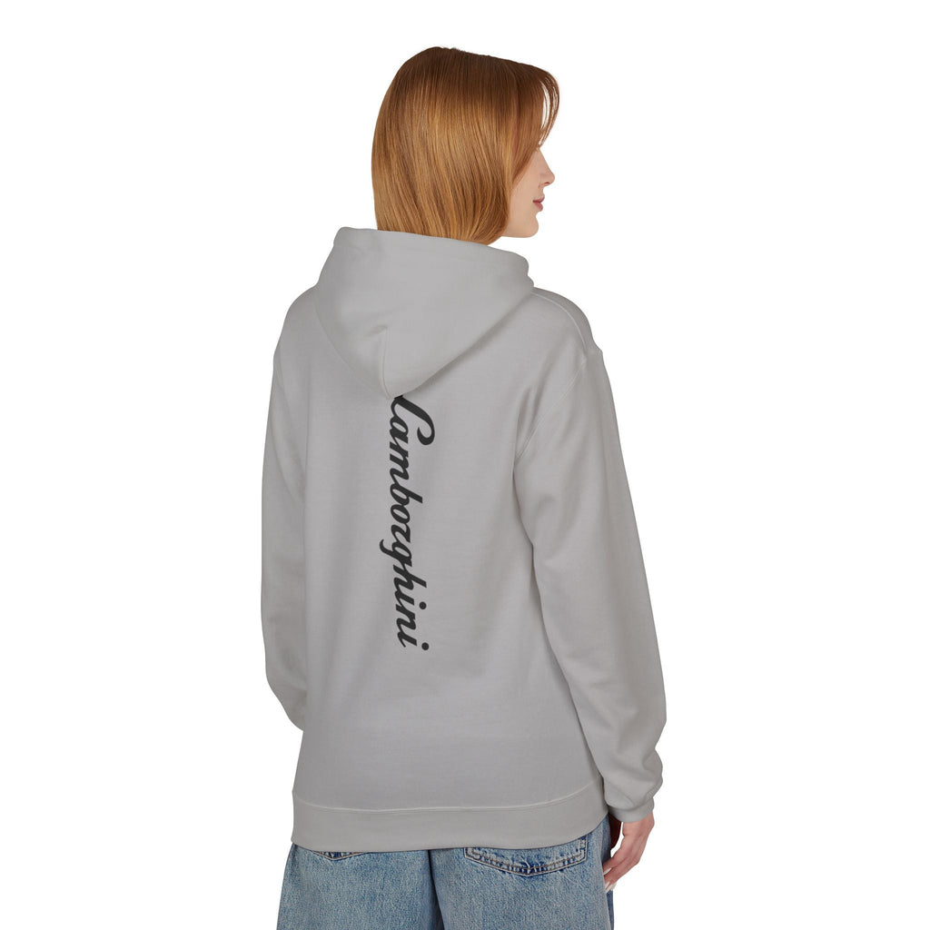 Lamborghini Script Hoodie — Minimal Logo Luxury Streetwear - Etna Gift