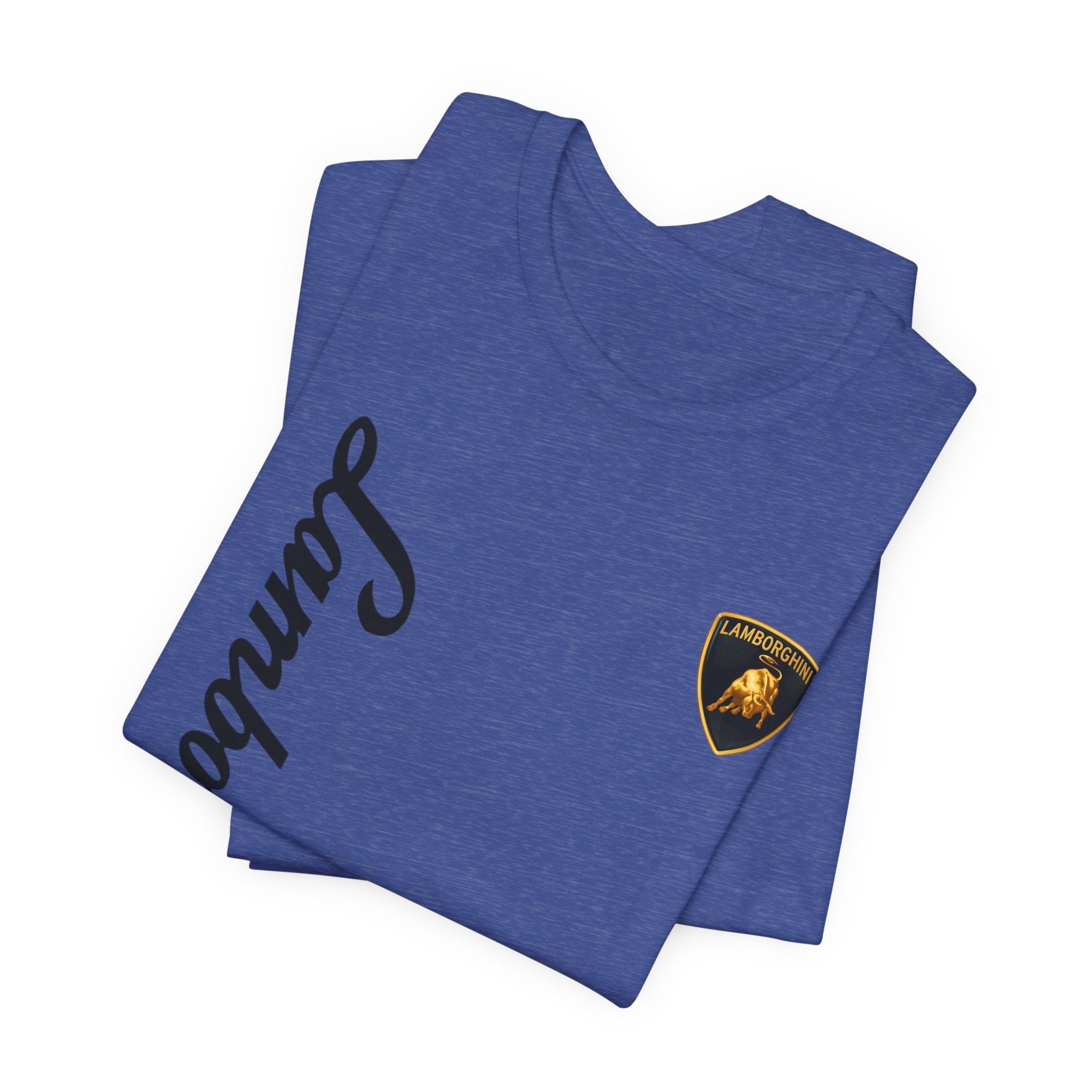 Lamborghini Script Logo Tee — Luxury Auto Logo T-Shirt - Etna Gift