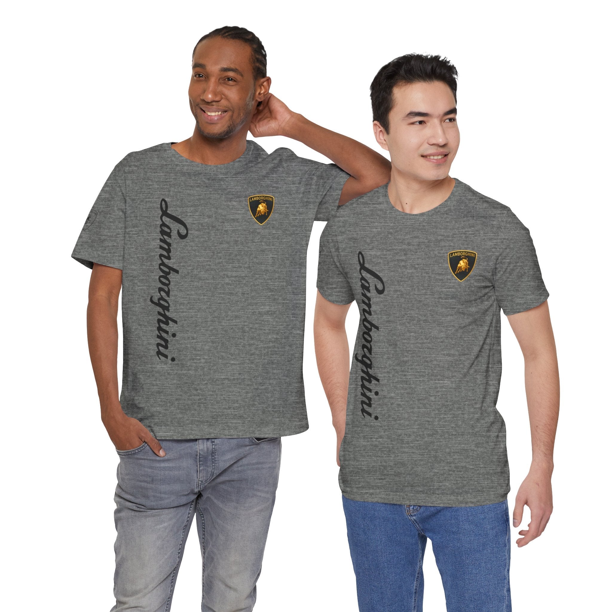 Lamborghini Script Logo Tee — Luxury Auto Logo T-Shirt - Etna Gift