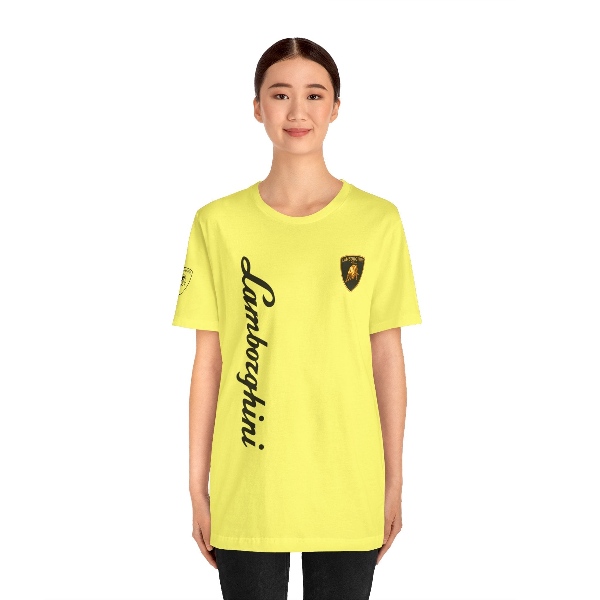 Lamborghini Script Logo Tee — Luxury Auto Logo T-Shirt - Etna Gift