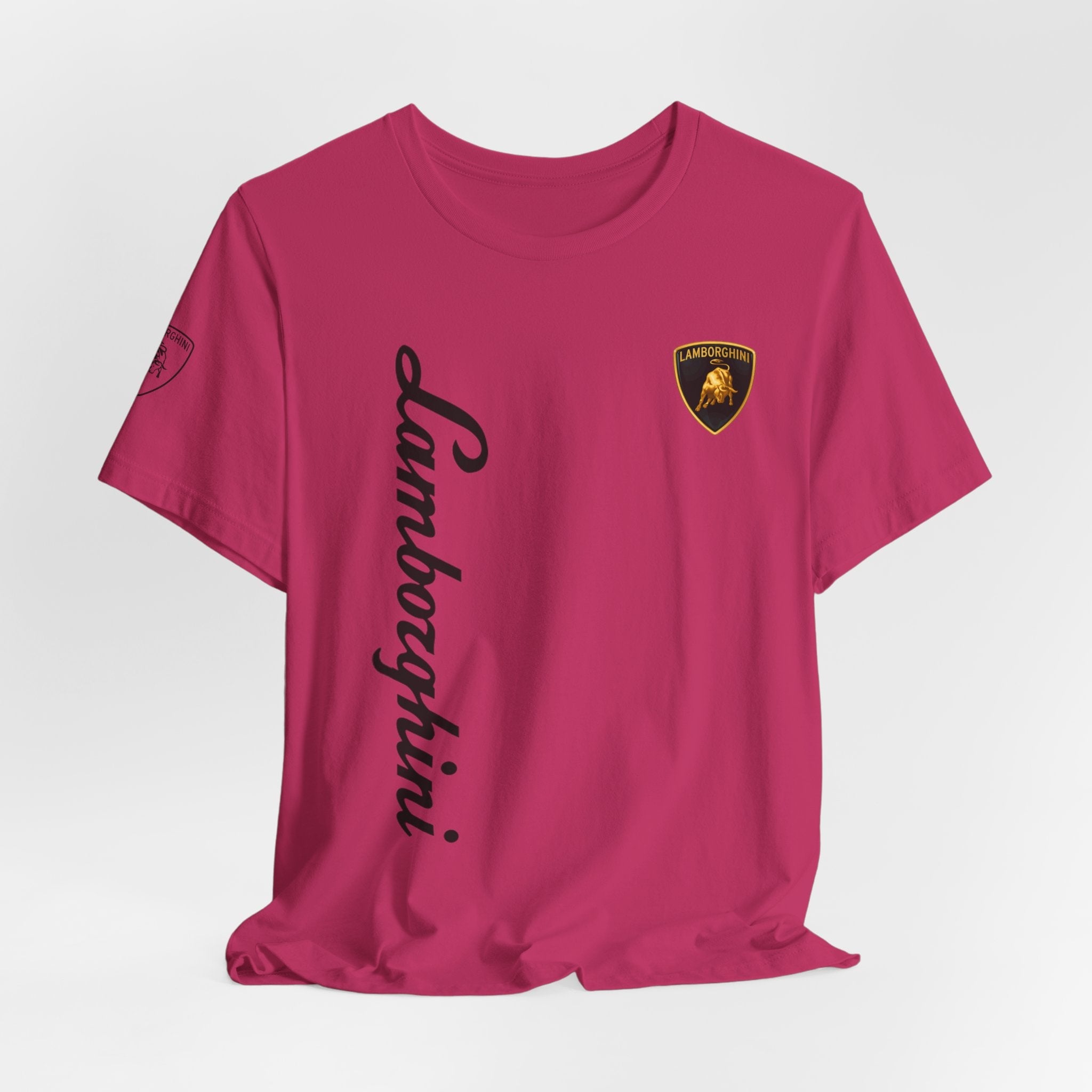 Lamborghini Script Logo Tee — Luxury Auto Logo T-Shirt - Etna Gift