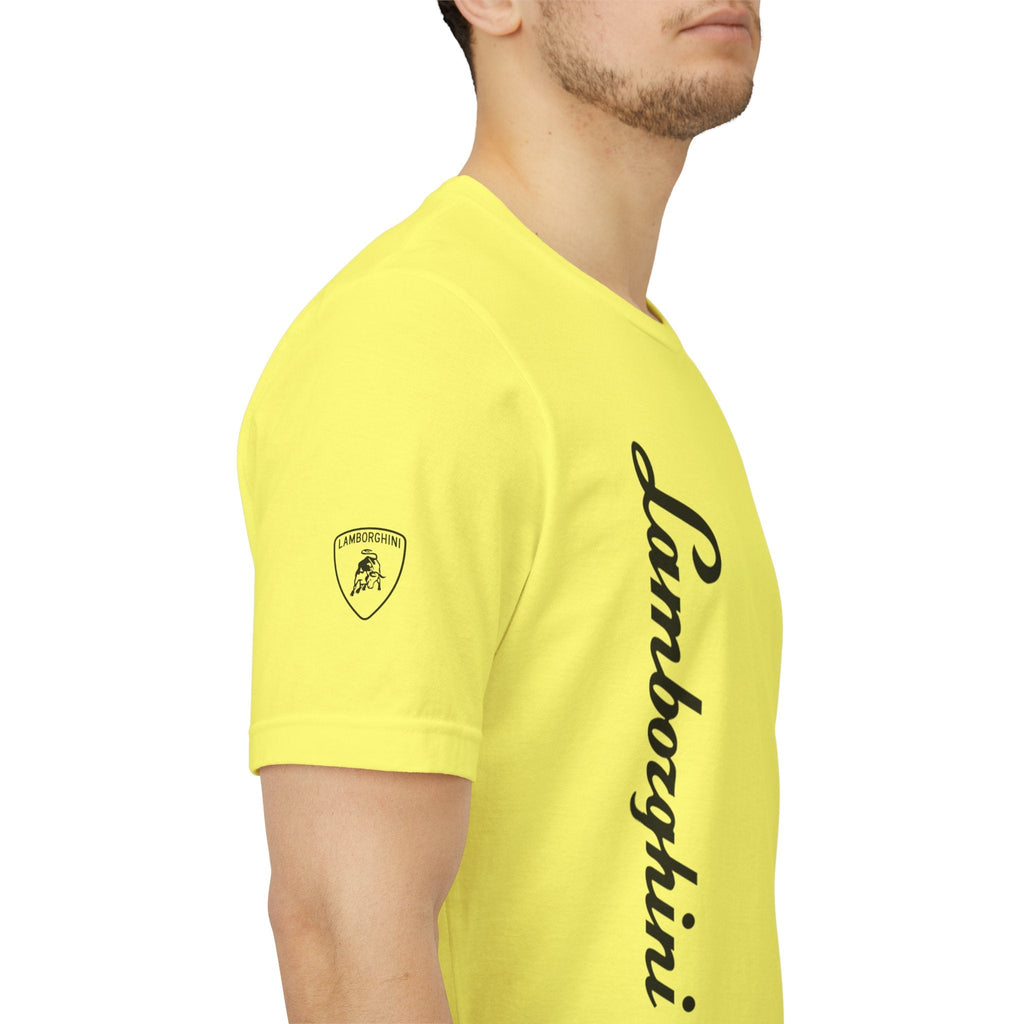 Lamborghini Script Logo Tee — Luxury Auto Logo T-Shirt - Etna Gift