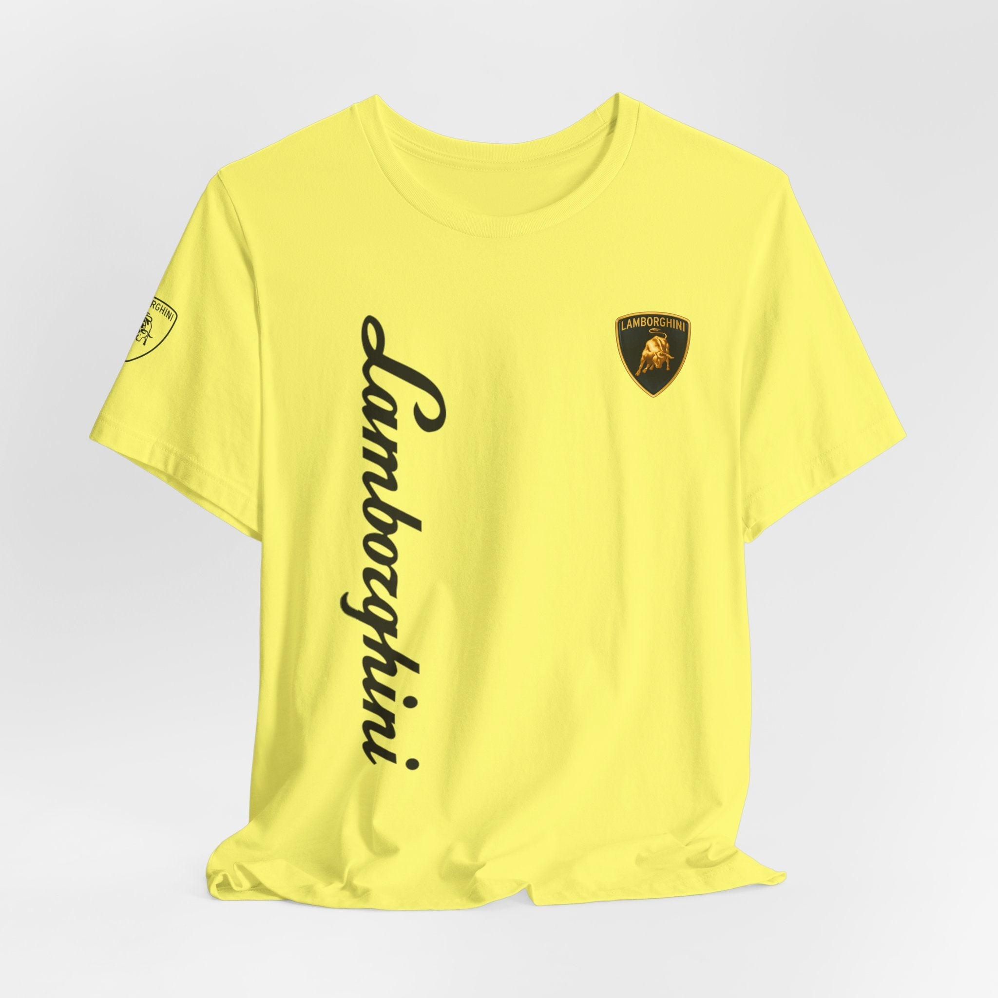 Lamborghini Script Logo Tee — Luxury Auto Logo T-Shirt - Etna Gift