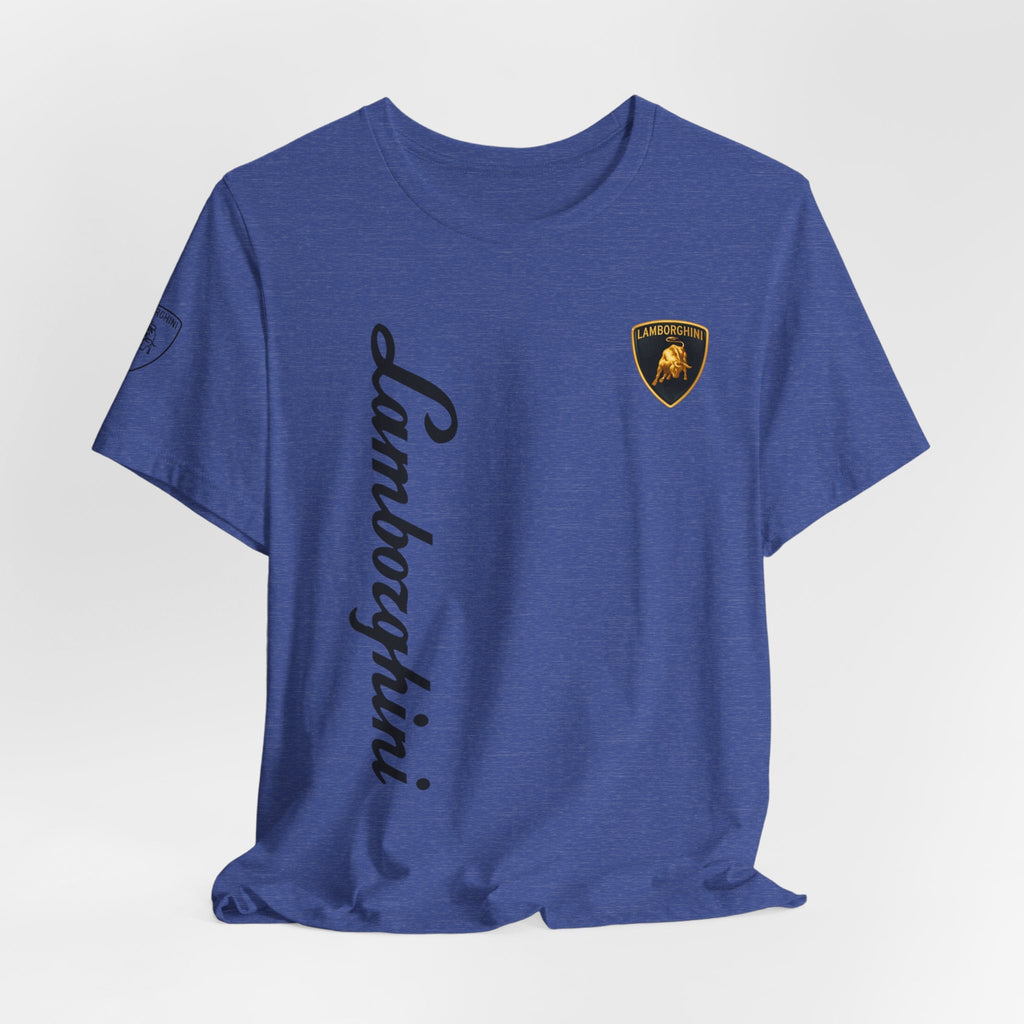 Lamborghini Script Logo Tee — Luxury Auto Logo T-Shirt - Etna Gift