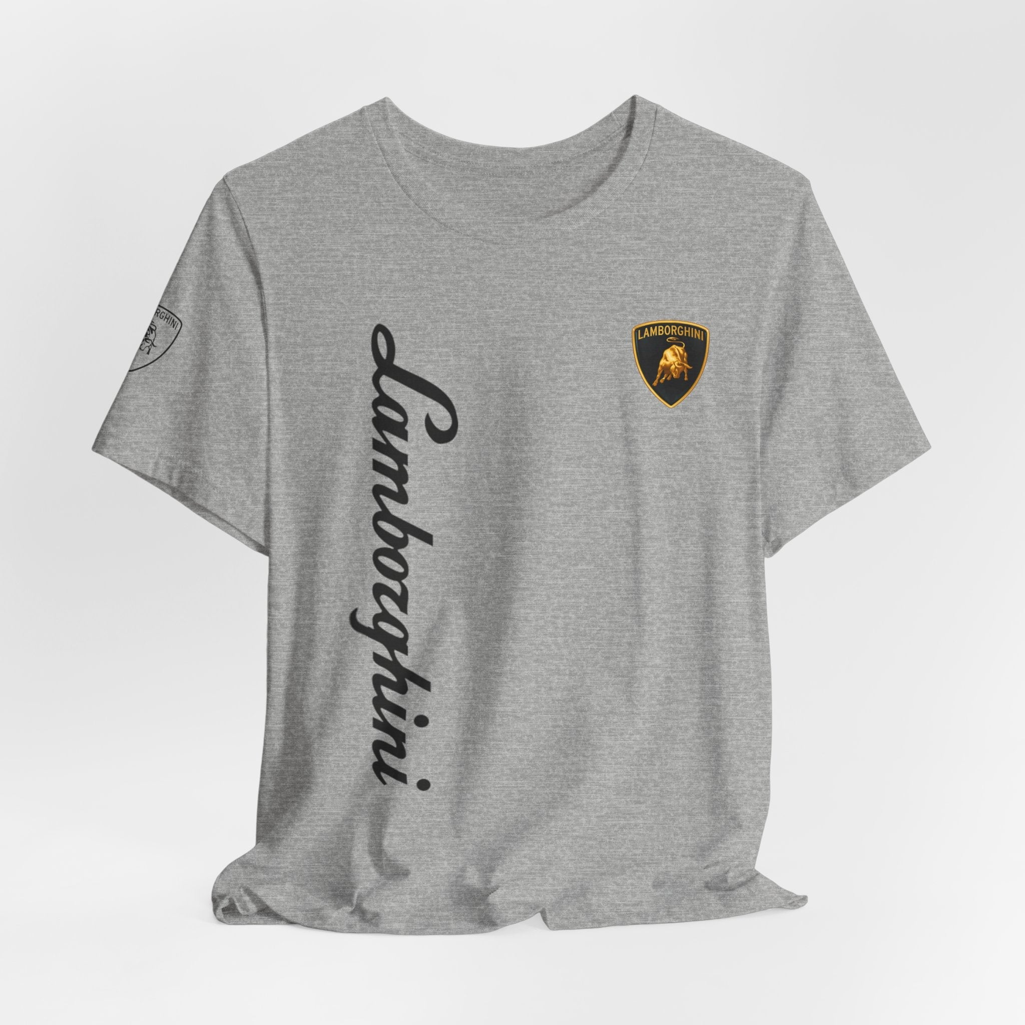 Lamborghini Script Logo Tee — Luxury Auto Logo T-Shirt - Etna Gift