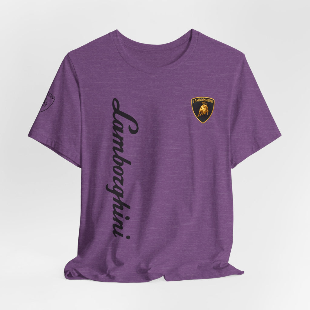 Lamborghini Script Logo Tee — Luxury Auto Logo T-Shirt - Etna Gift