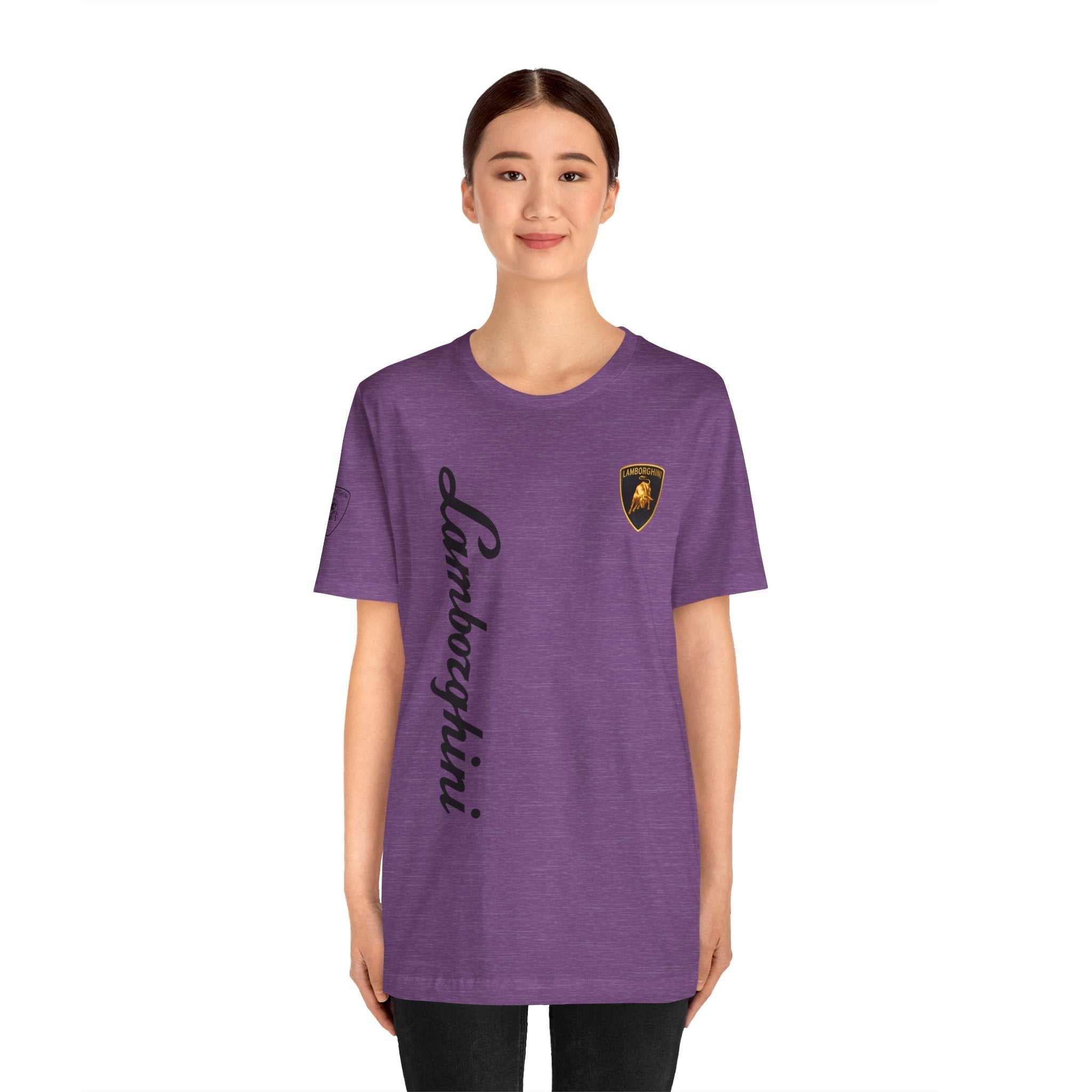 Lamborghini Script Logo Tee — Luxury Auto Logo T-Shirt - Etna Gift