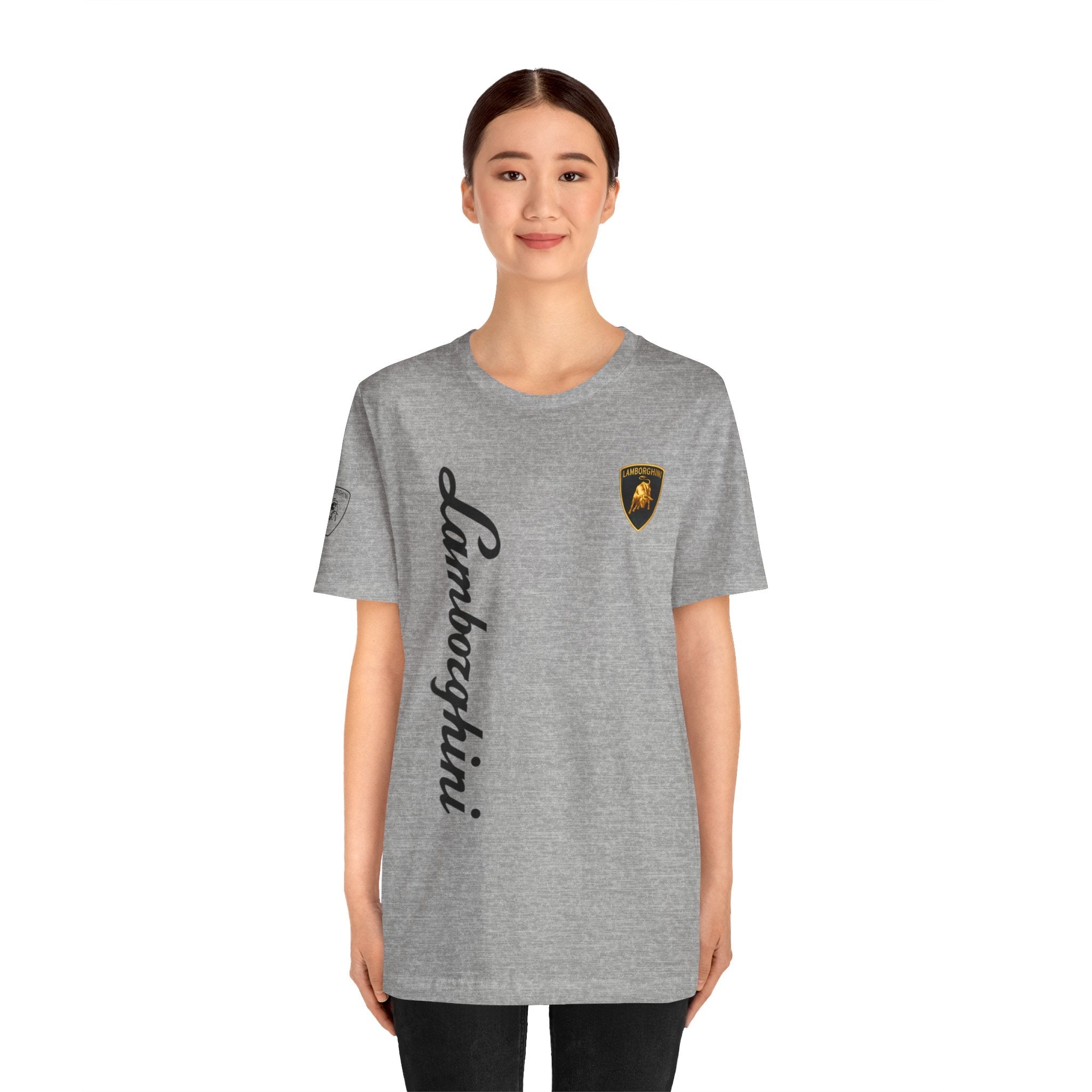 Lamborghini Script Logo Tee — Luxury Auto Logo T-Shirt - Etna Gift