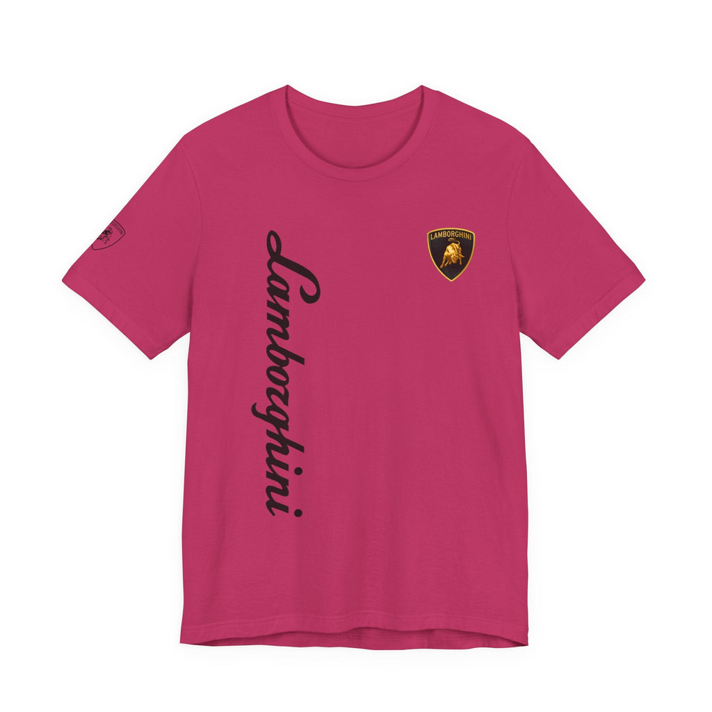 Lamborghini Script Logo Tee — Luxury Auto Logo T-Shirt - Etna Gift