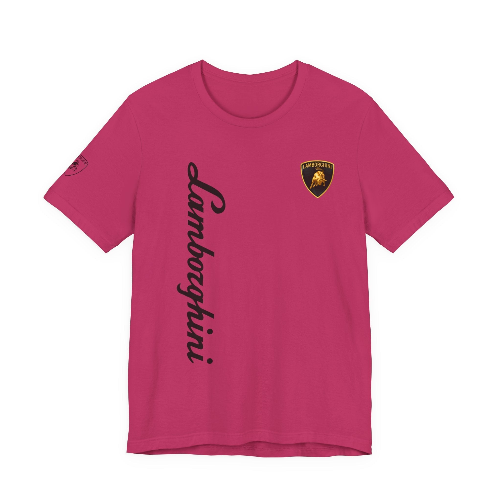 Lamborghini Script Logo Tee — Luxury Auto Logo T-Shirt - Etna Gift