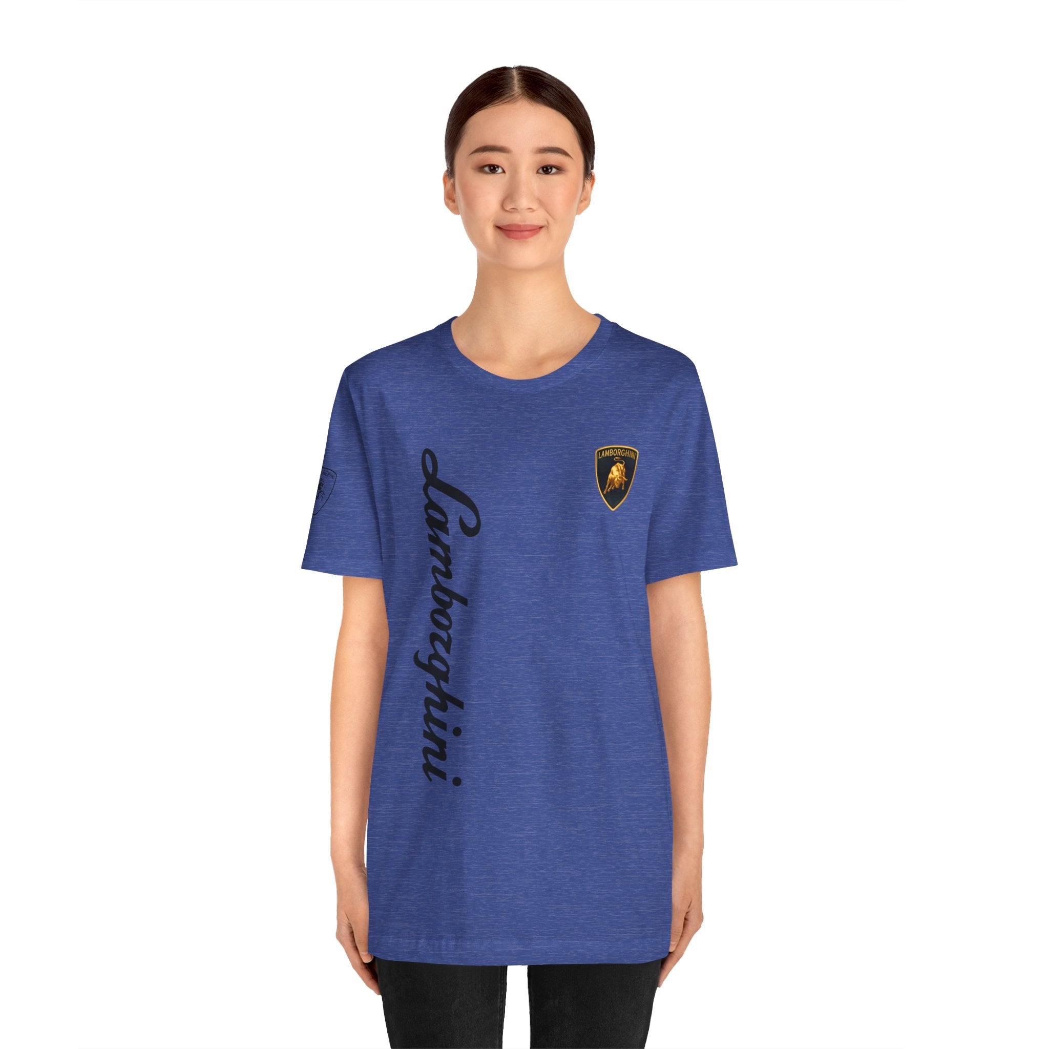 Lamborghini Script Logo Tee — Luxury Auto Logo T-Shirt - Etna Gift