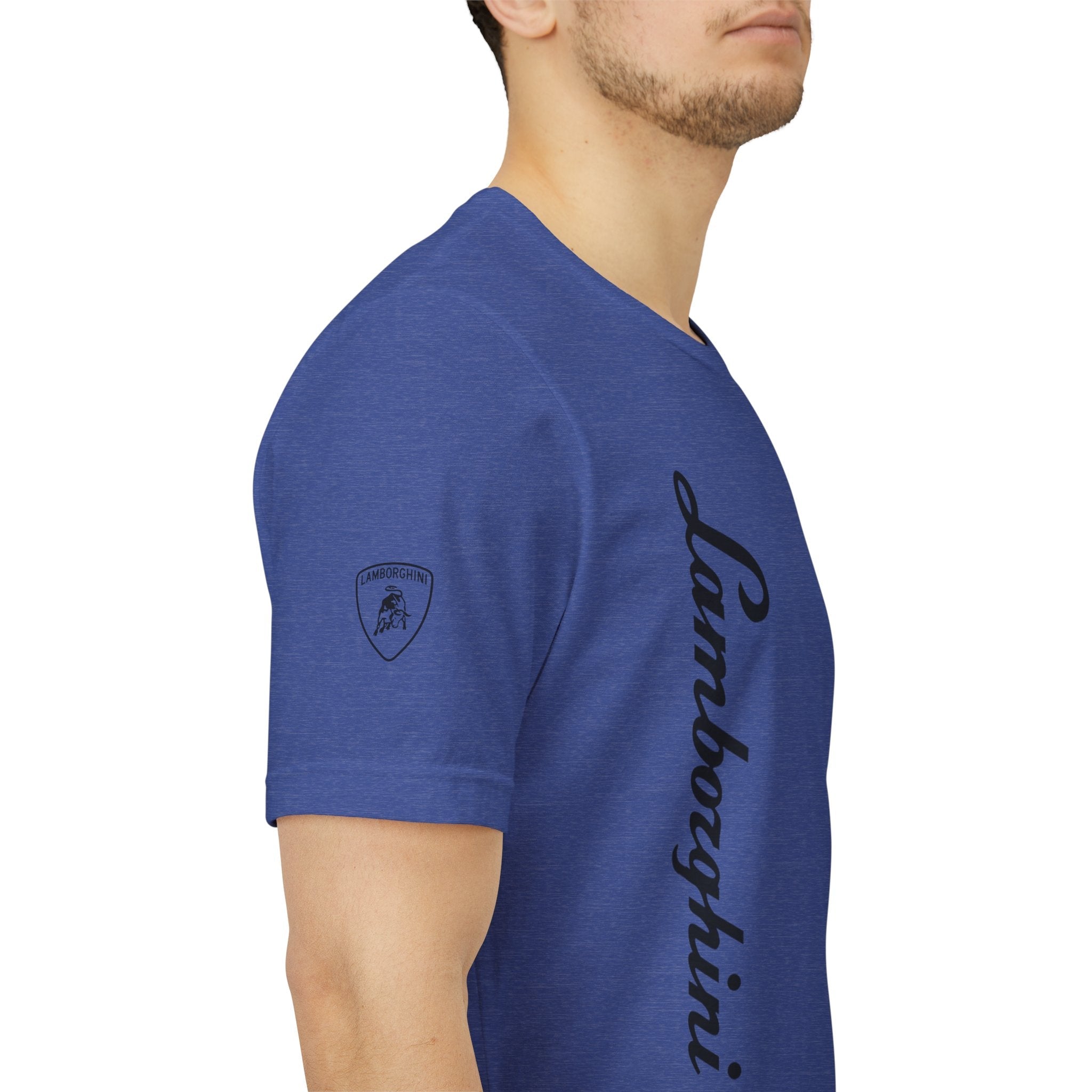 Lamborghini Script Logo Tee — Luxury Auto Logo T-Shirt - Etna Gift
