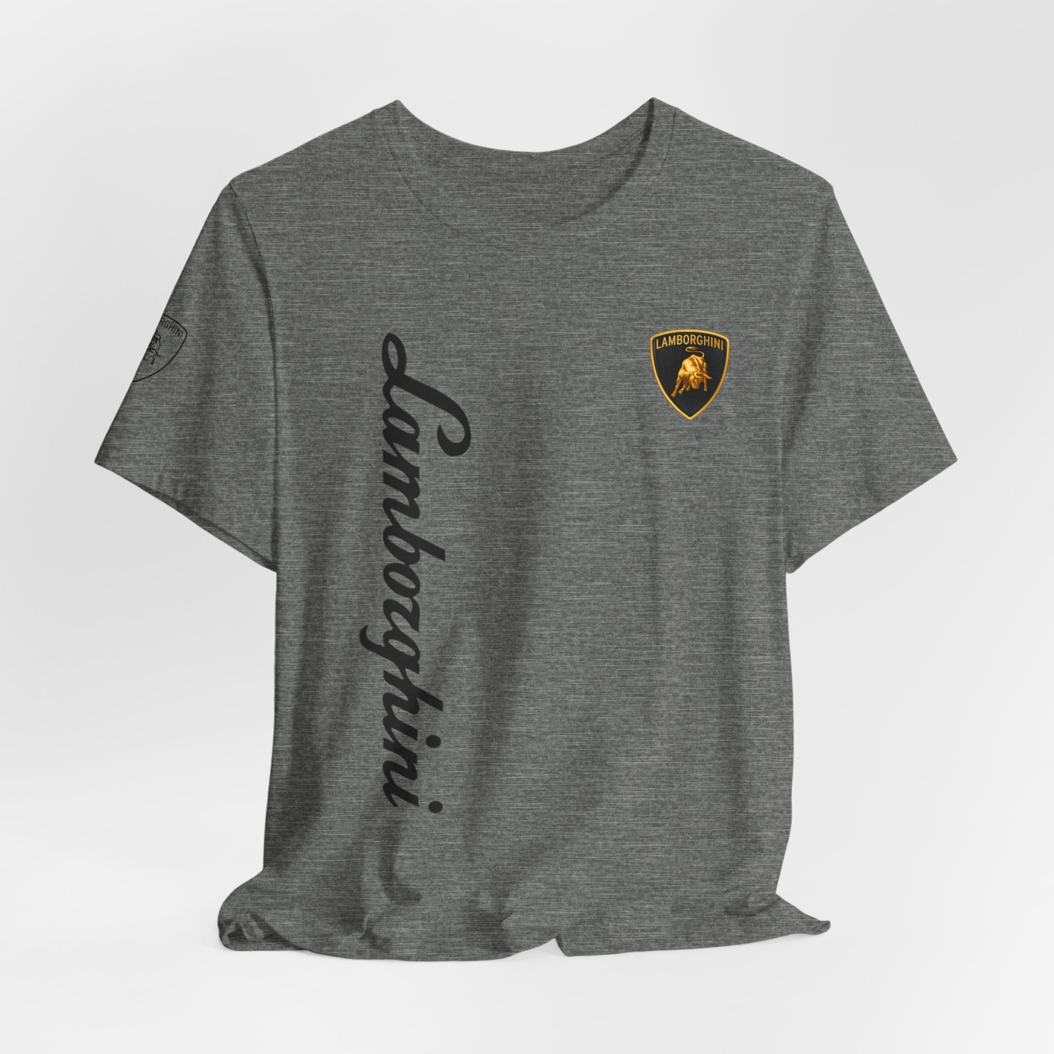 Lamborghini Script Logo Tee — Luxury Auto Logo T-Shirt - Etna Gift