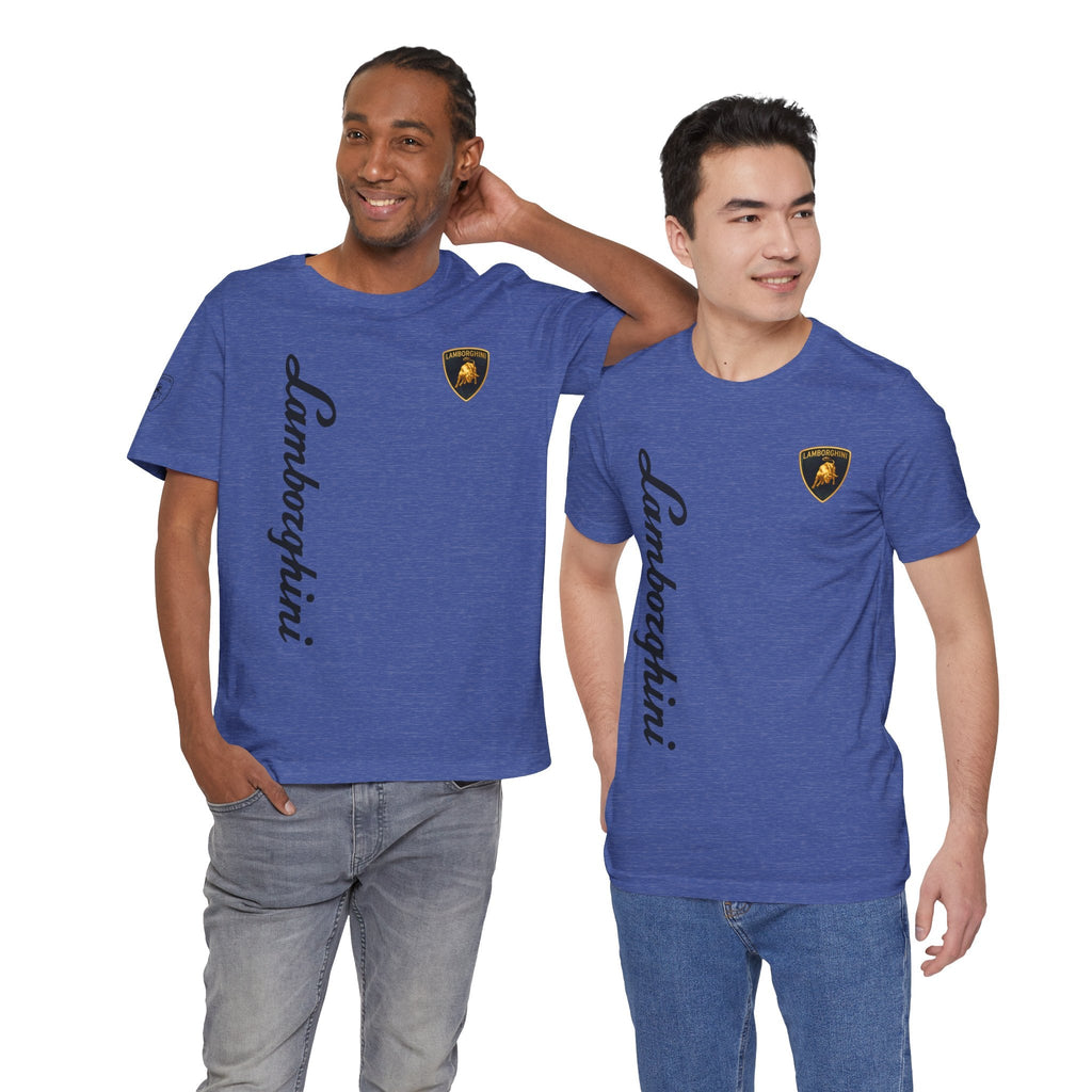 Lamborghini Script Logo Tee — Luxury Auto Logo T-Shirt - Etna Gift