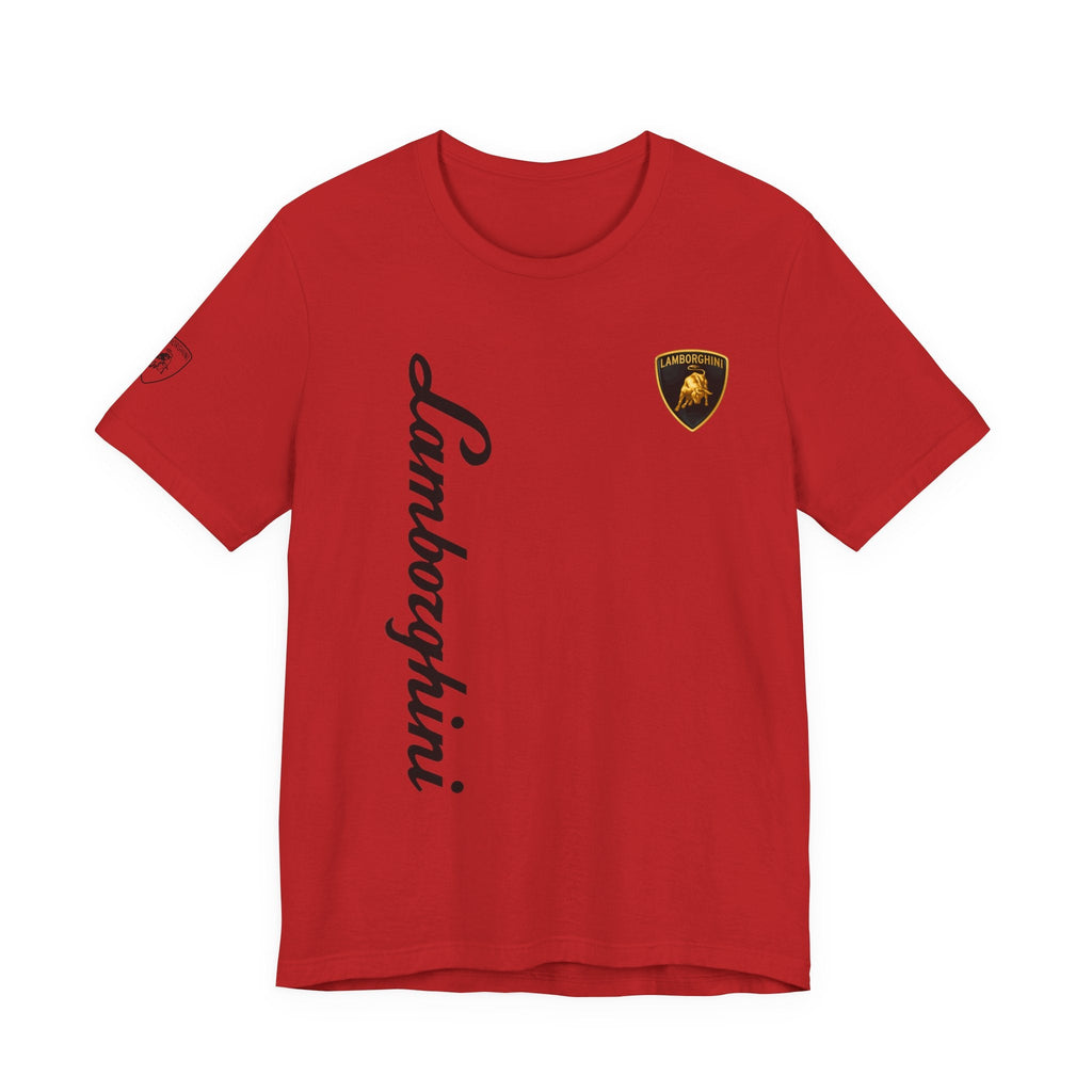 Lamborghini Script Logo Tee — Luxury Auto Logo T-Shirt - Etna Gift